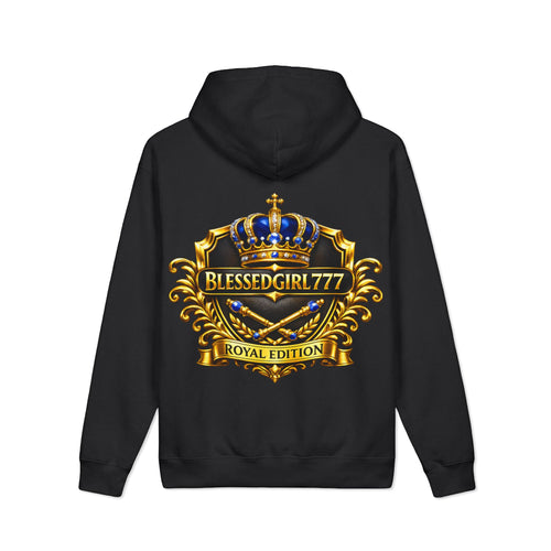 BlessedGirl777 Royal Edition Hoodie — Crowned Crest Graphic Sweatshirt