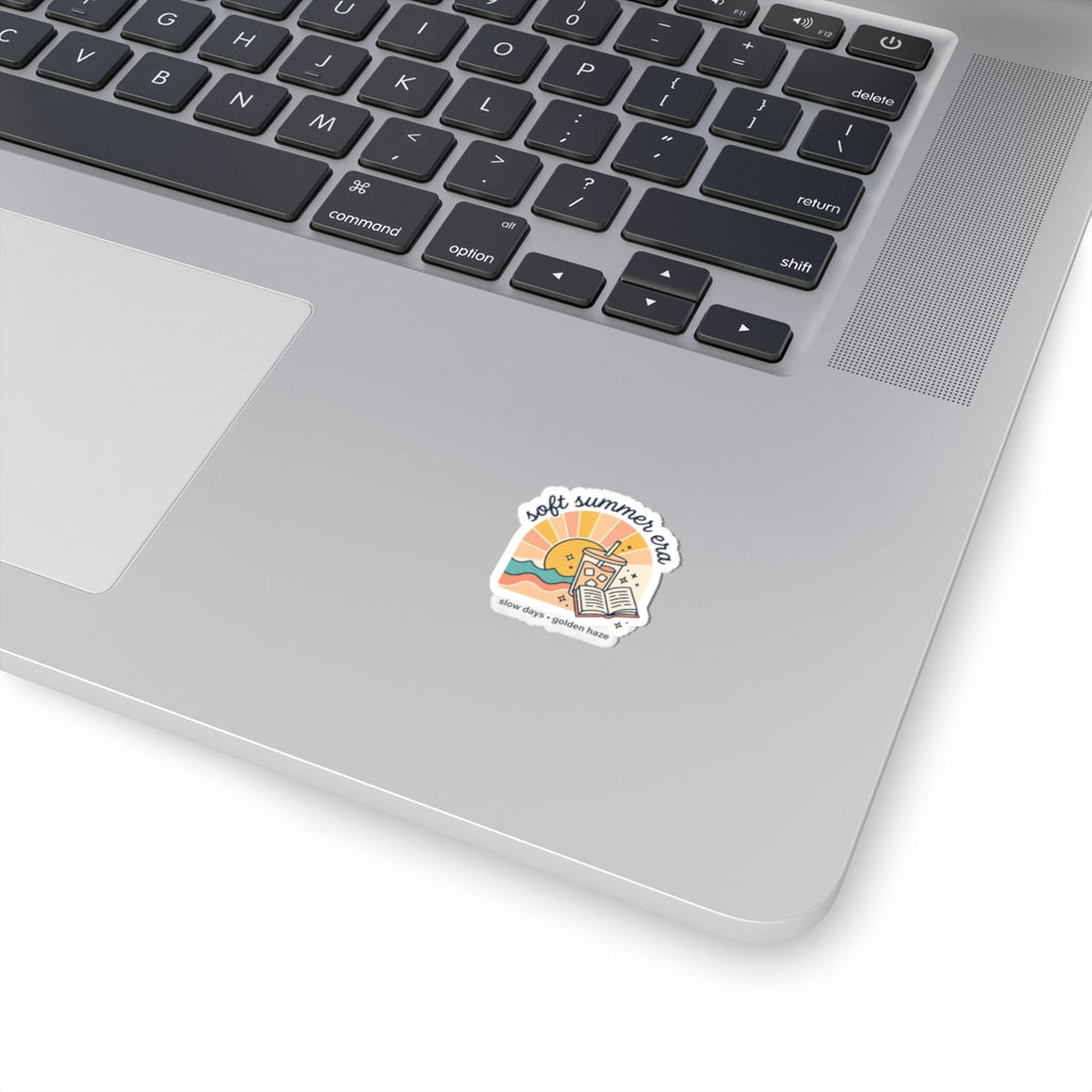 Soft Summer Era Kiss-Cut Stickers | summer aesthetic, pastel coastal vibes
