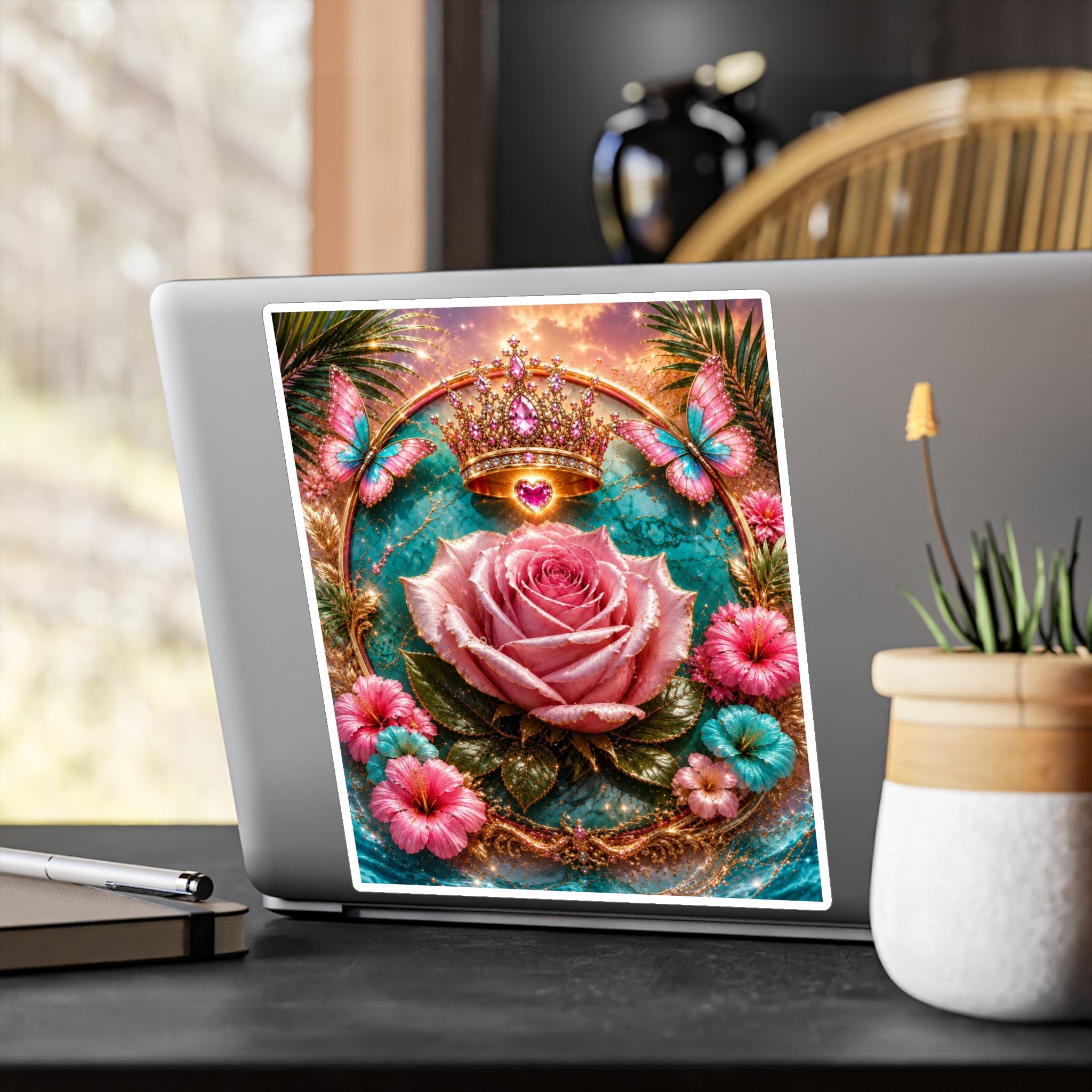 Royal Rose Kiss-Cut Vinyl Sticker