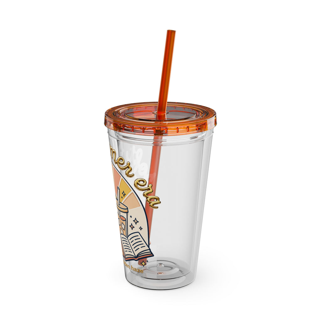 Soft Summer sunset beach drink illustration Tumbler