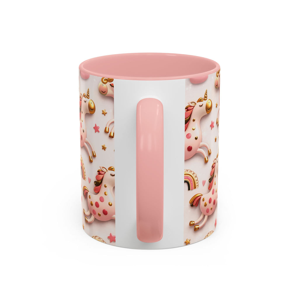 Unicorn 'Be Unique' Accent Coffee Mug – Pink 11/15oz