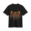 Blessed Girl 777 Eagle Graphic T-Shirt | Vintage Flaming Phoenix Logo