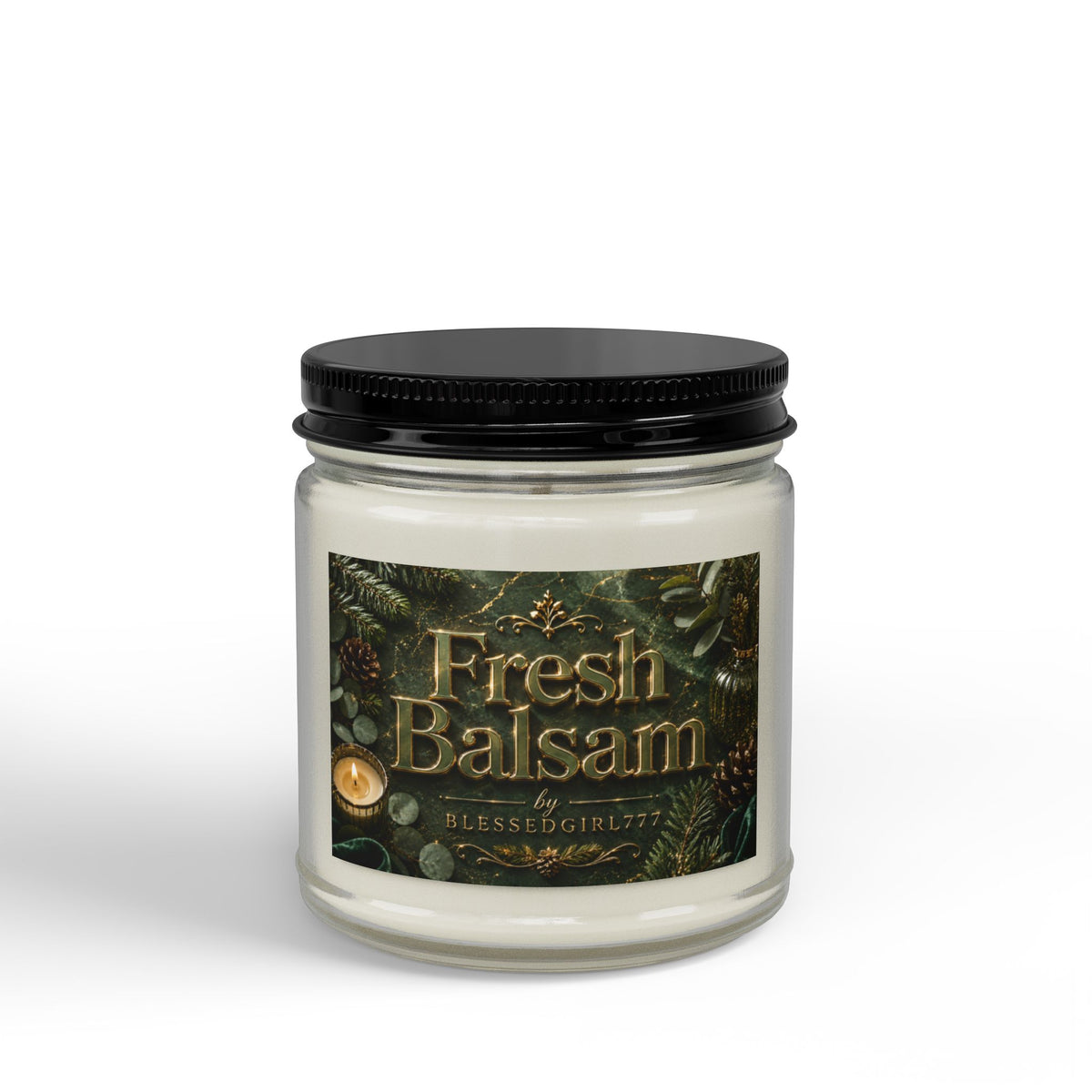 Fresh Balsam Soy Candle - Scented Jar Candle (4oz & 9oz)