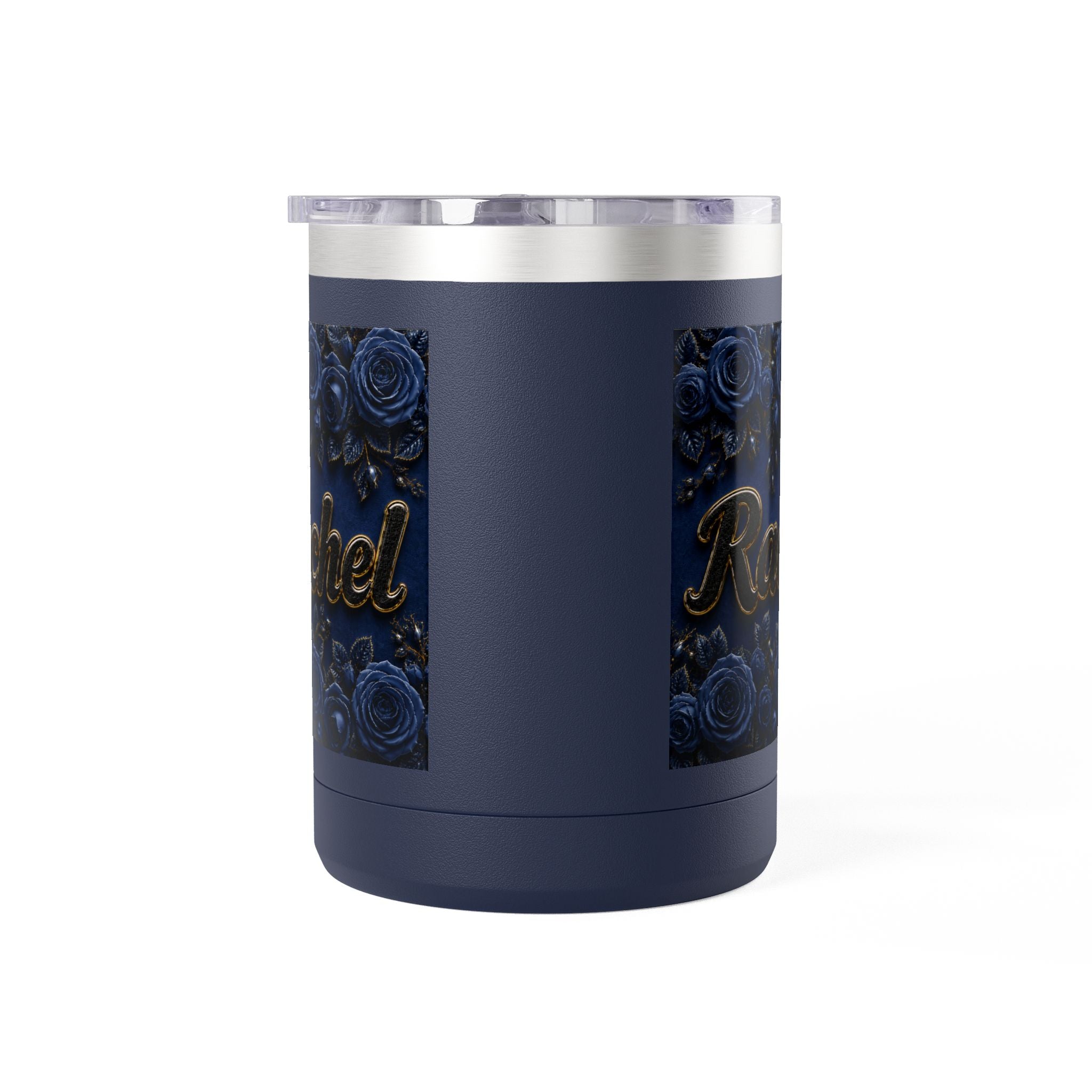 Personalized Rachel Floral 15oz Travel Mug — Insulated Coffee Tumbler