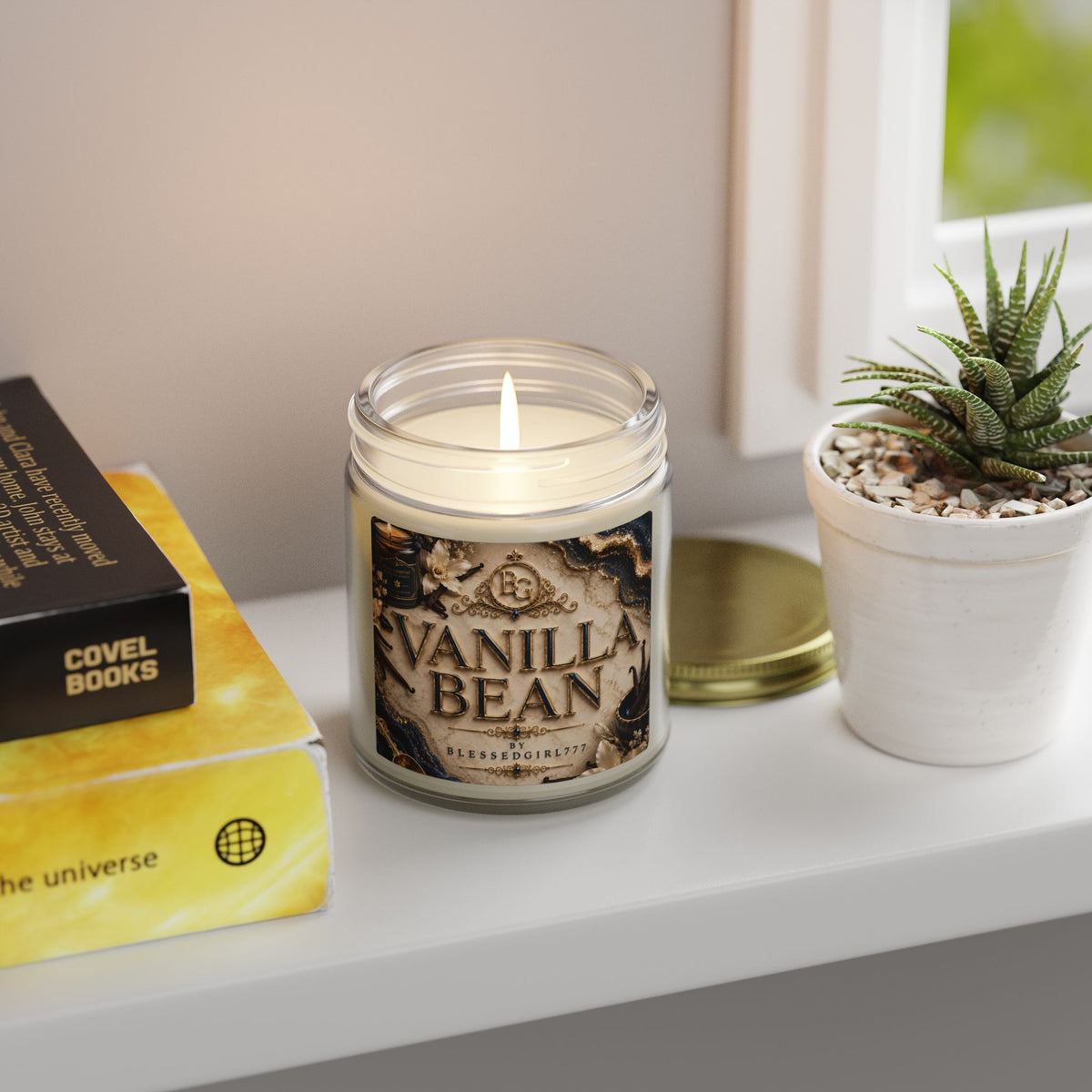 Vanilla Bean Coconut-Apricot Wax Candle (4oz & 9oz)