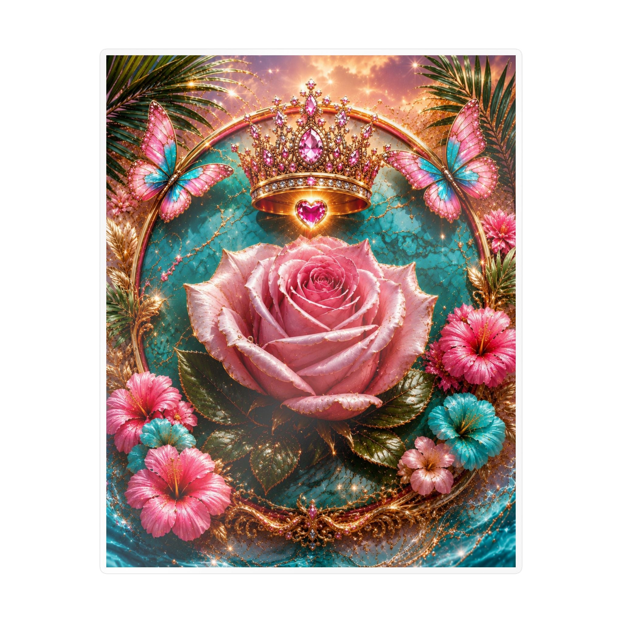 Royal Rose Kiss-Cut Vinyl Sticker