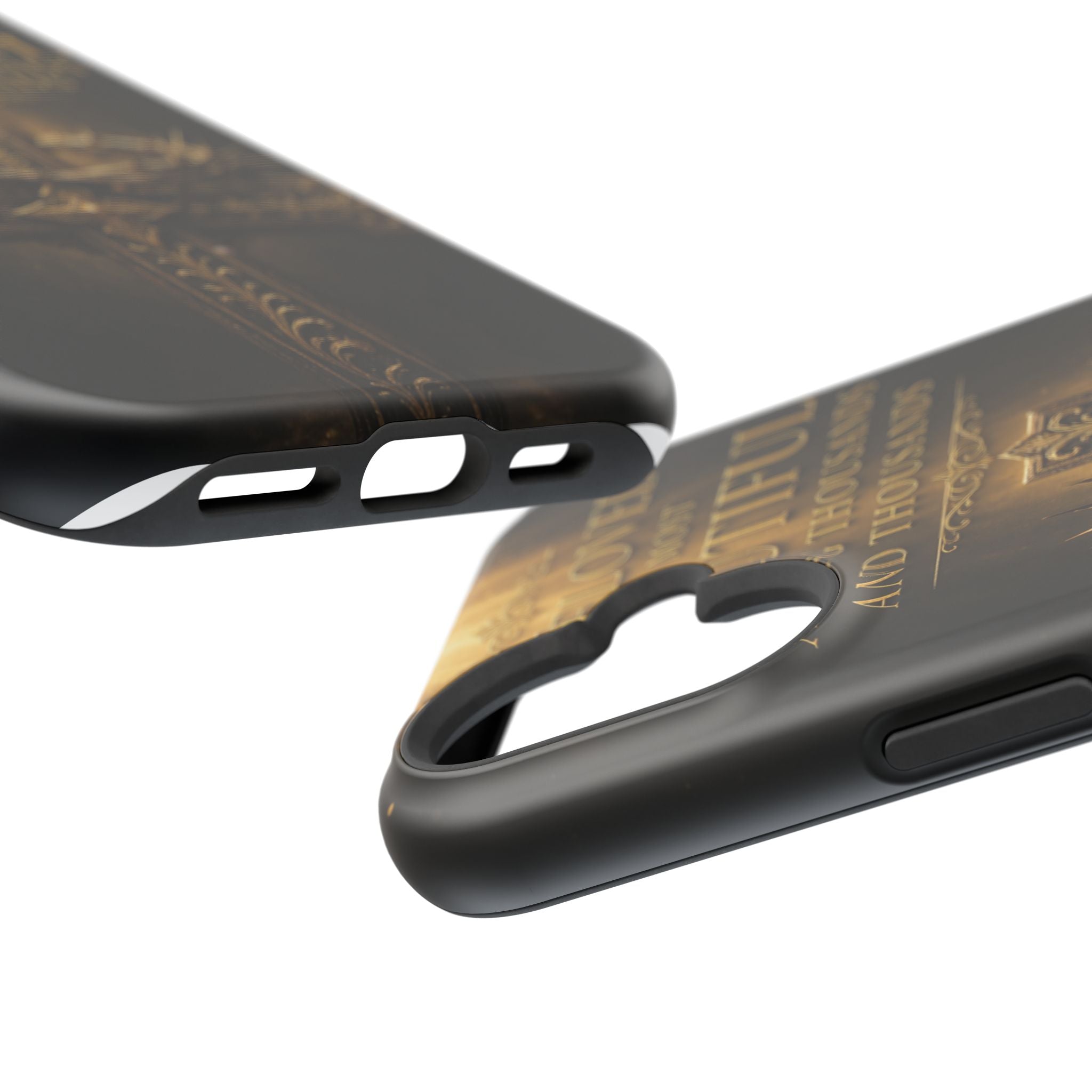 Magnetic Impact-Resistant Phone Case — "Most Beautiful" Cross with Crown of Thorns