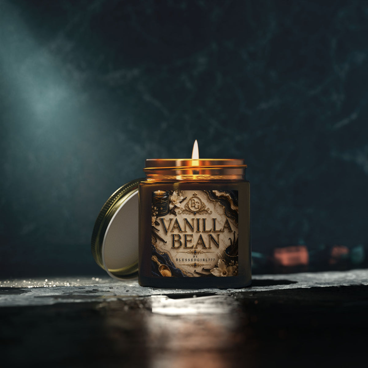 Vanilla Bean Coconut-Apricot Wax Candle (4oz & 9oz)