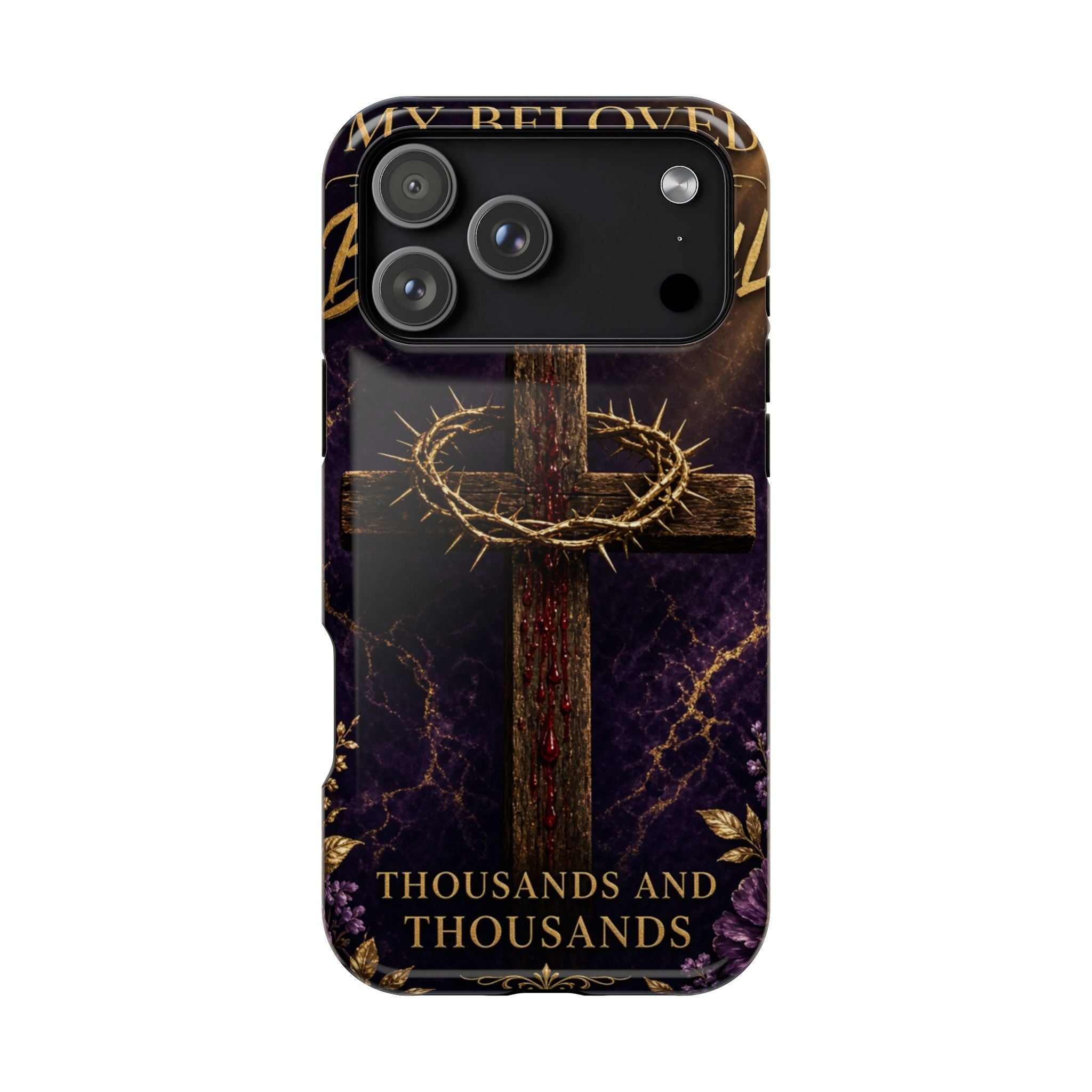 Christian Cross Magnetic Impact-Resistant Phone Case — "Beloved Most Beautiful" Scripture Design
