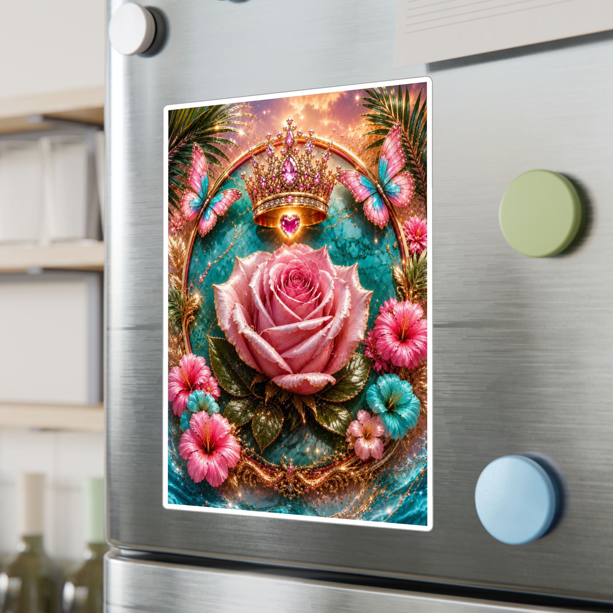 Royal Rose Kiss-Cut Vinyl Sticker