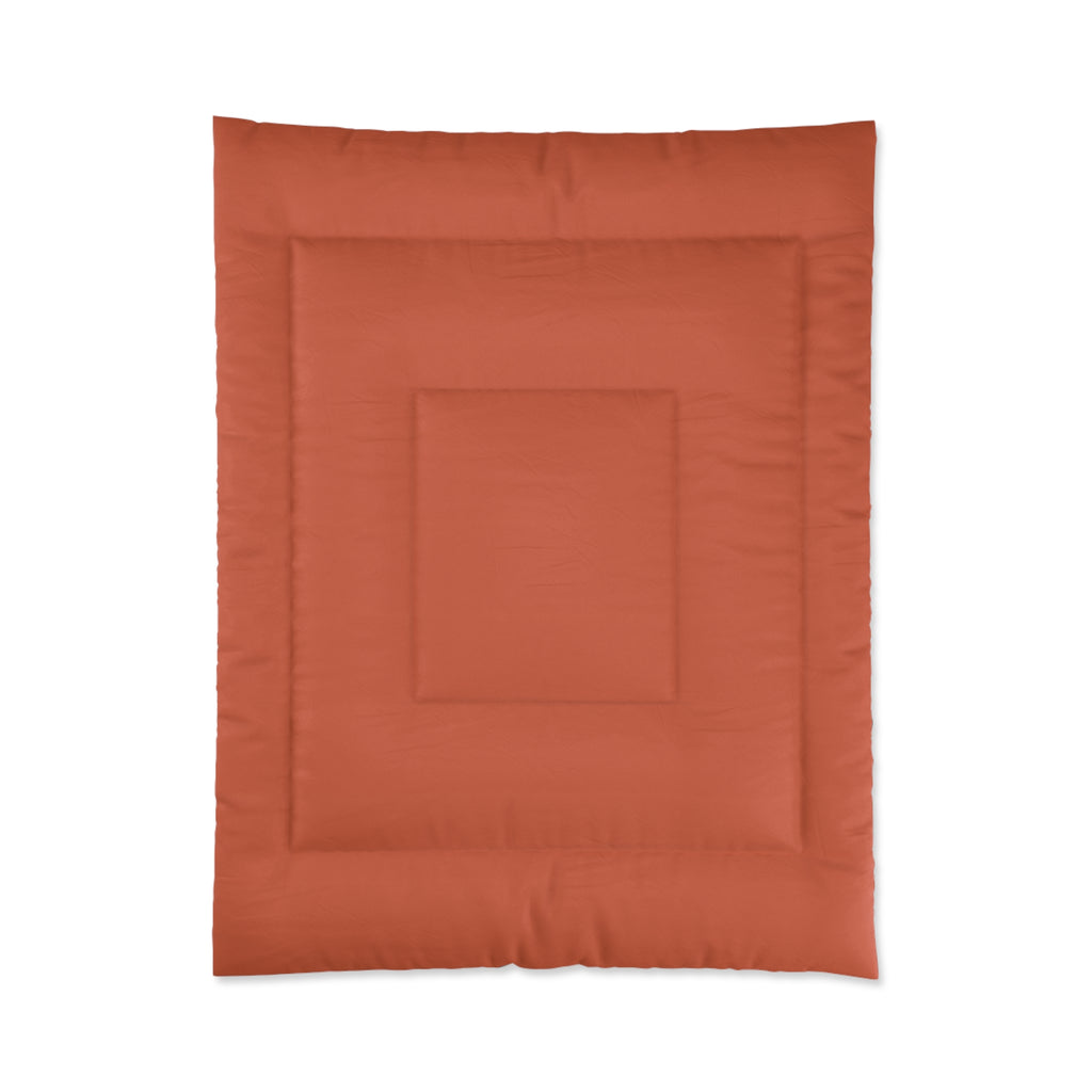 Solid Terracotta Comforter – Cozy Minimal Bedroom Bedding
