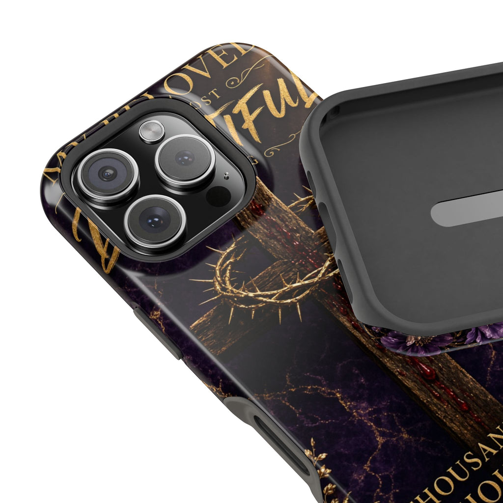 Christian Cross Magnetic Impact-Resistant Phone Case — "Beloved Most Beautiful" Scripture Design
