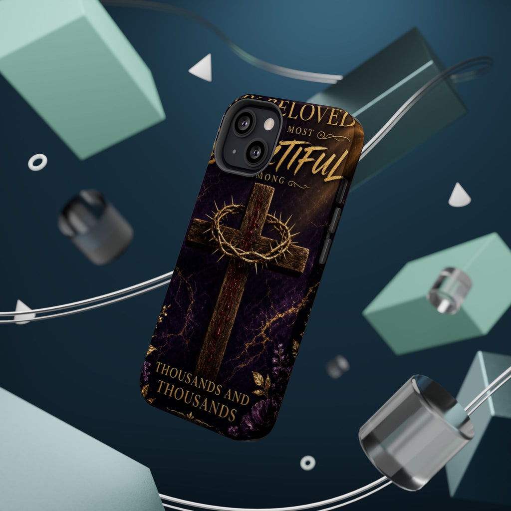 Christian Cross Magnetic Impact-Resistant Phone Case — "Beloved Most Beautiful" Scripture Design