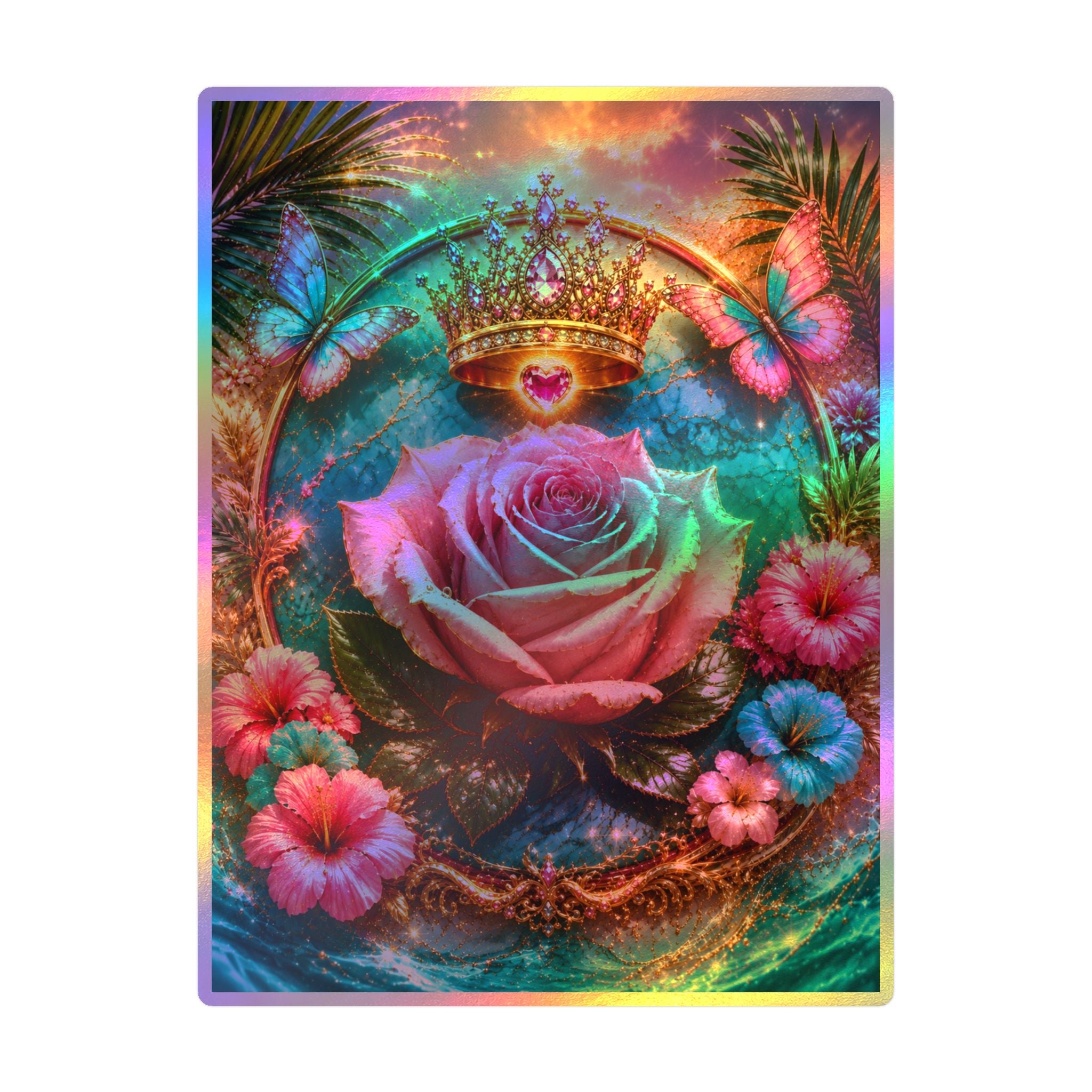Royal Rose Kiss-Cut Vinyl Sticker