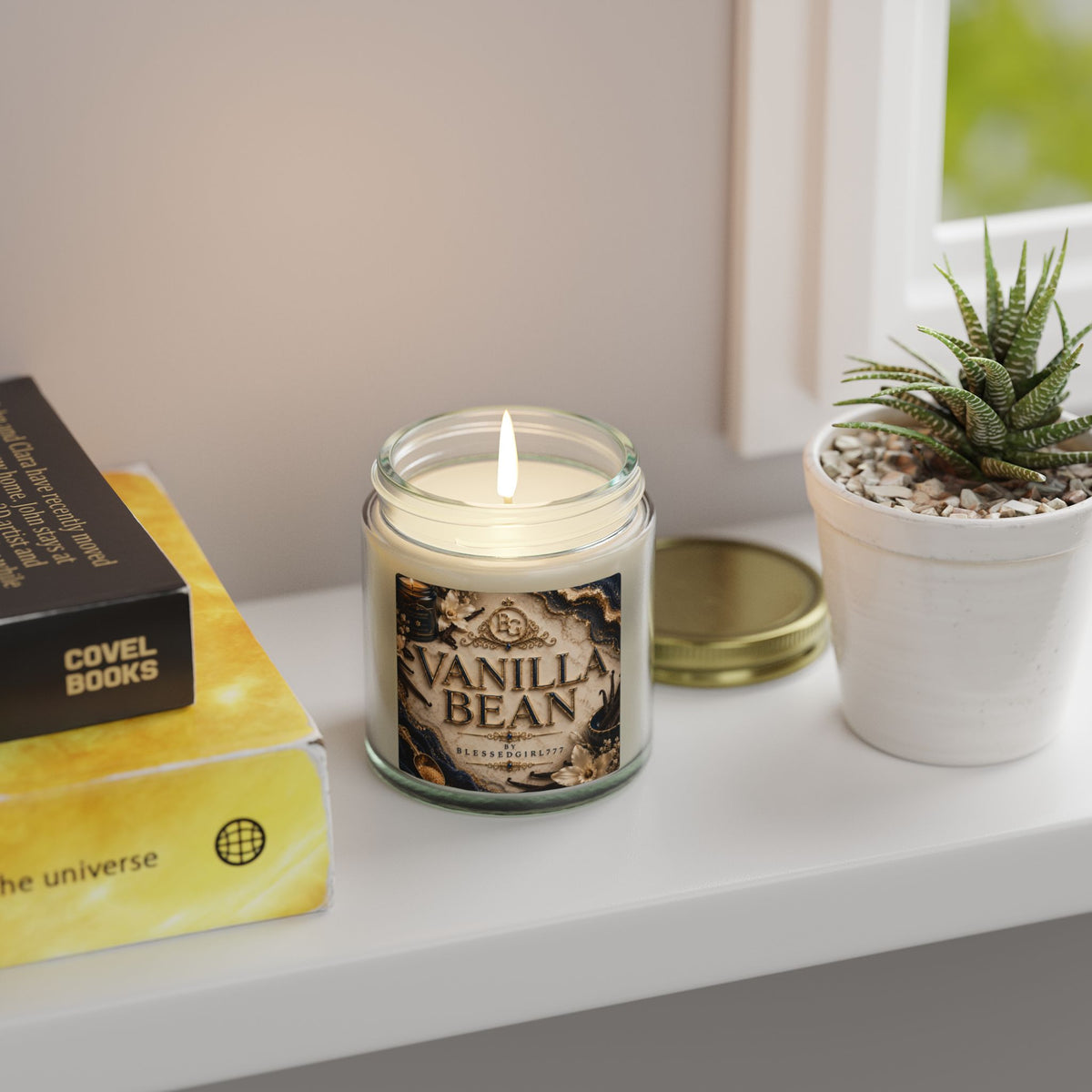 Vanilla Bean Coconut-Apricot Wax Candle (4oz & 9oz)