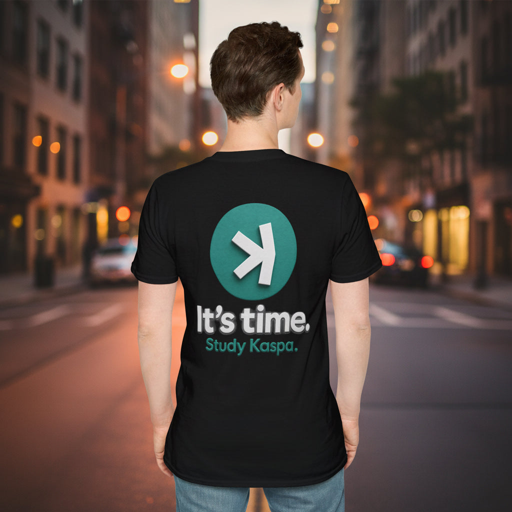 It's Time Kaspa T-Shirt — Crypto Logo Tee