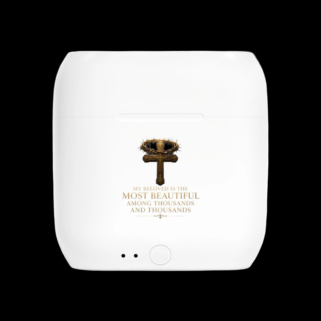 Wireless Earbuds — 'My Beloved Is the Most Beautiful' Crown Design