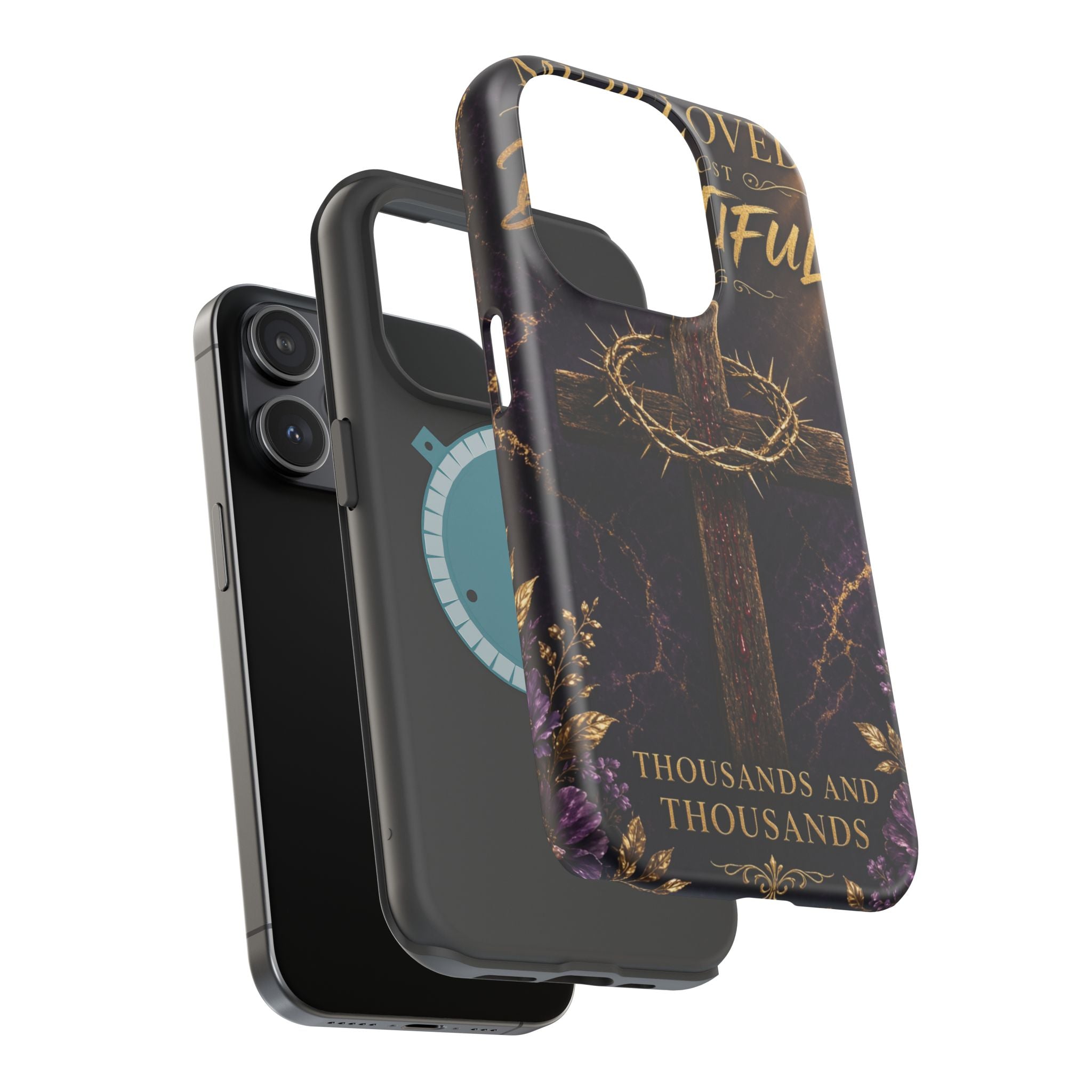 Christian Cross Magnetic Impact-Resistant Phone Case — "Beloved Most Beautiful" Scripture Design