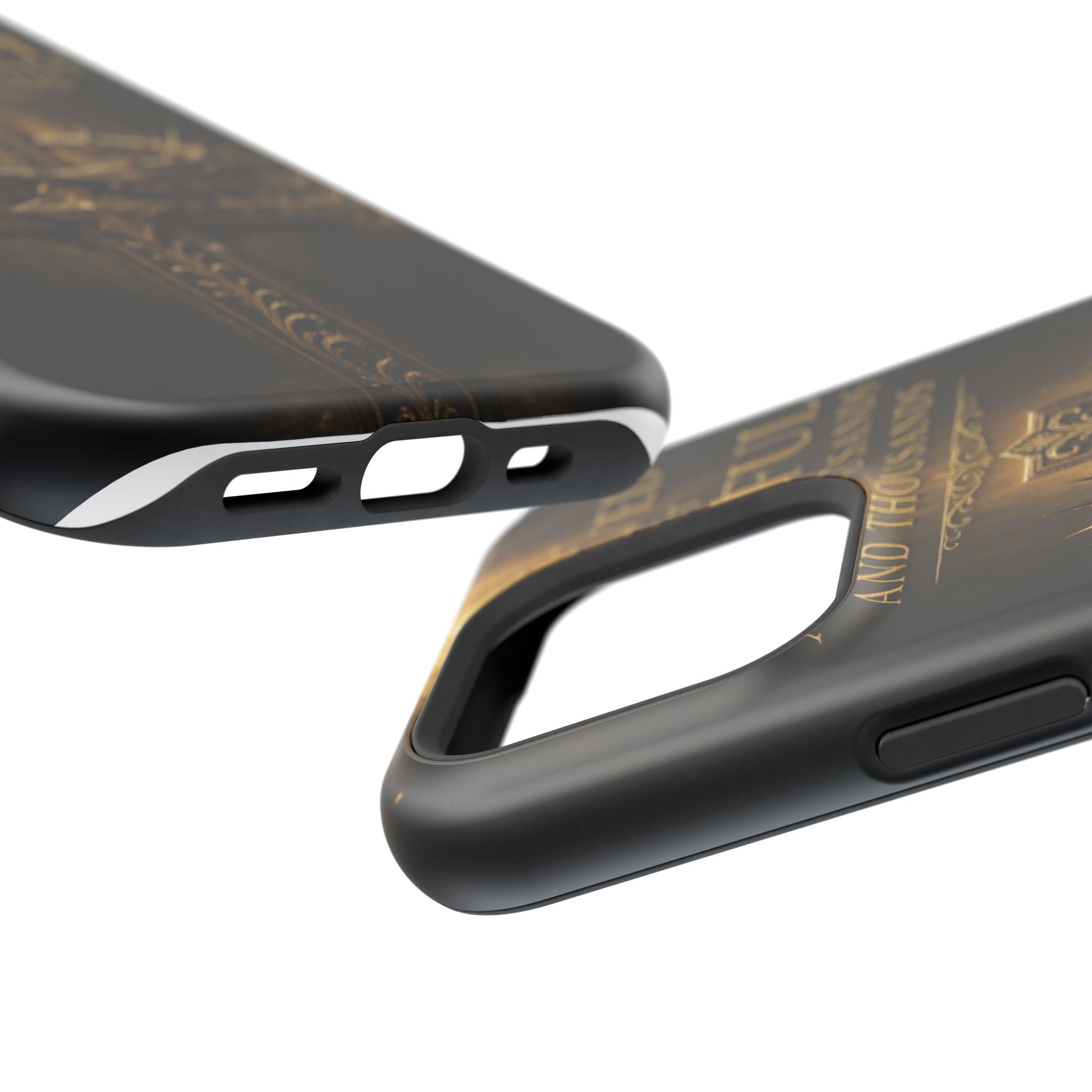 Magnetic Impact-Resistant Phone Case — "Most Beautiful" Cross with Crown of Thorns