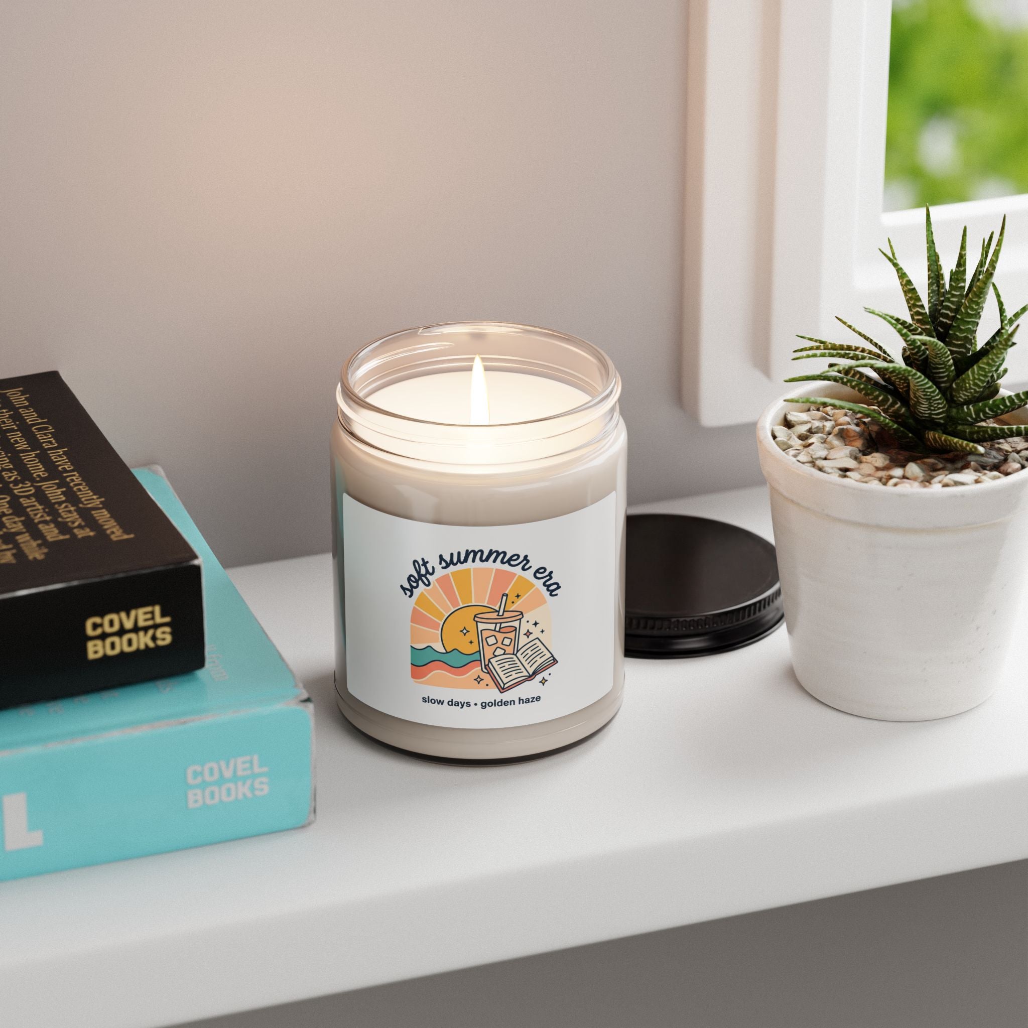 Soft Summer Era Candle | Scented Soy Candle, Coastal Vibes, Pastel Retro Summer Aesthetic