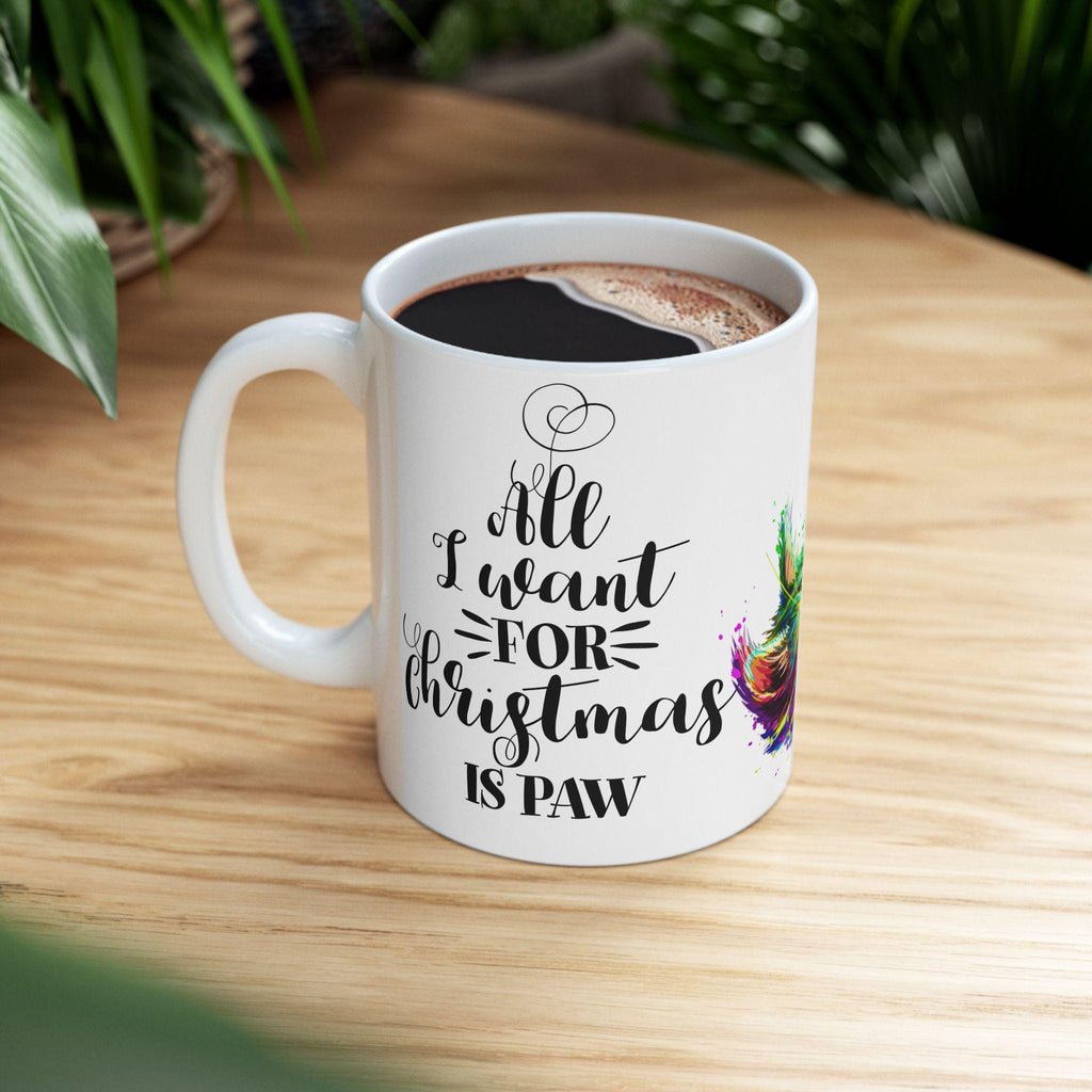 Taza de Gato Colorida y Psicodélica - Regalo Whimsical para Cat Lovers, Mug de Cerámica Estética de Gatos, Regalo para Dueños de Gatos
