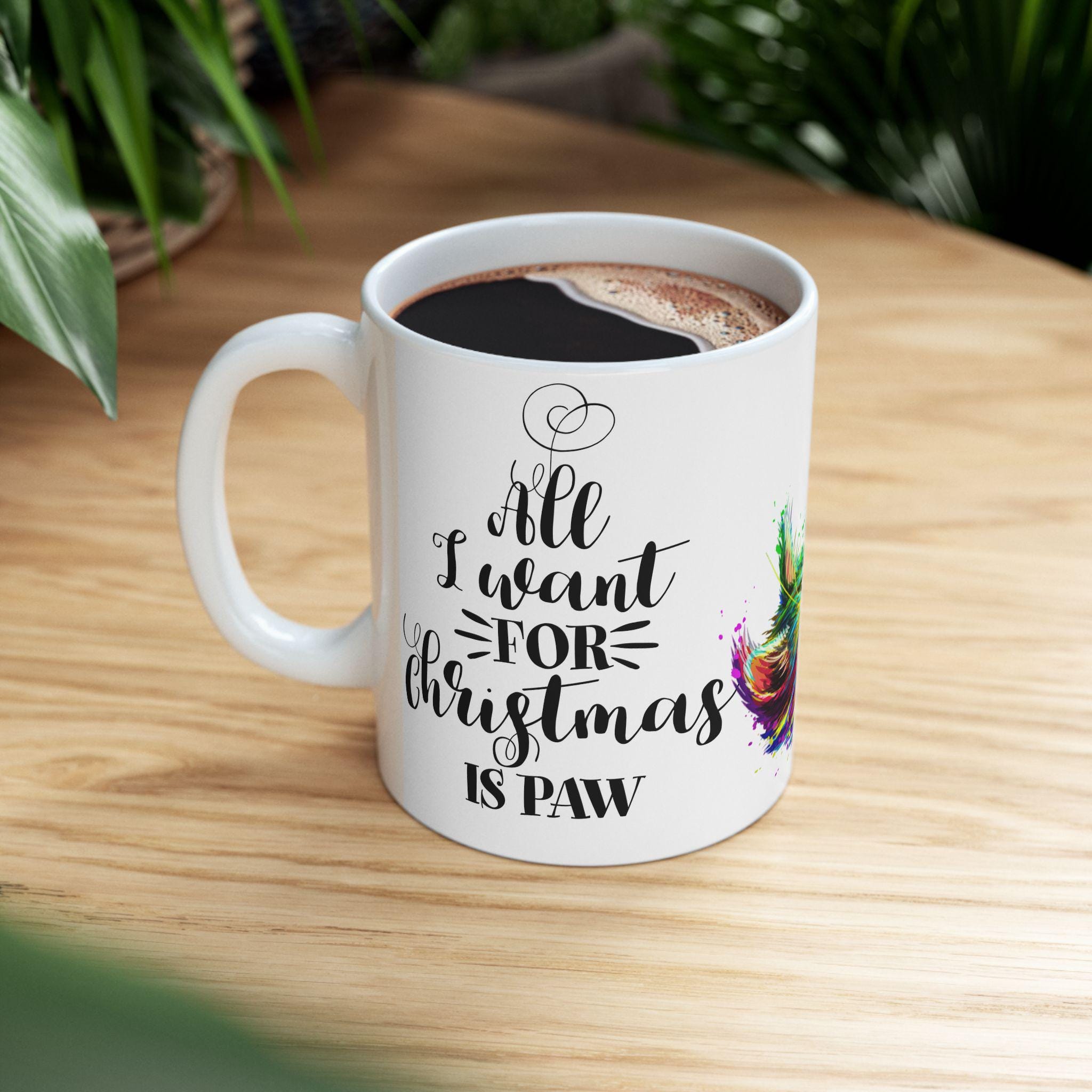 Taza de Gato Colorida y Psicodélica - Regalo Whimsical para Cat Lovers, Mug de Cerámica Estética de Gatos, Regalo para Dueños de Gatos