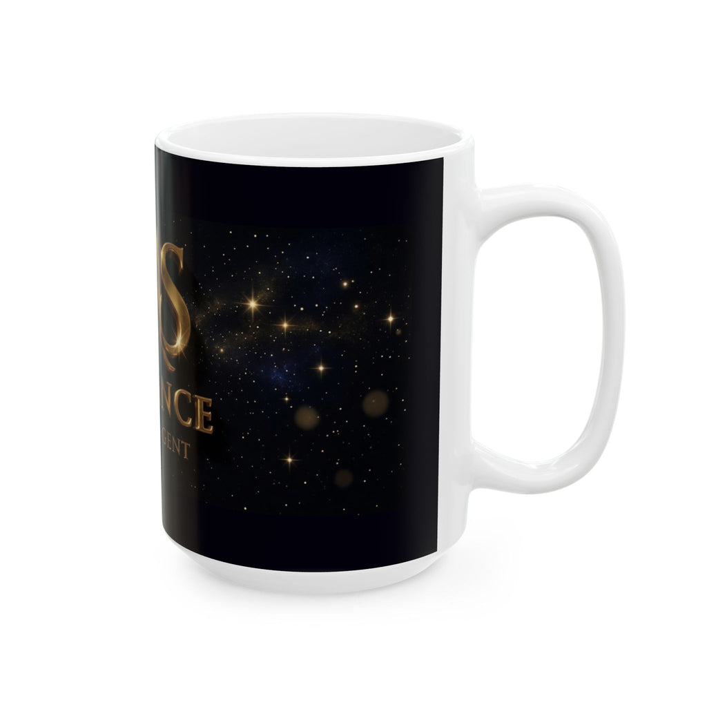 Gold SMS Insurance Logo Mug | Susan the Agent, Ceramic Coffee Cup