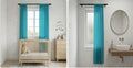 Coral Sheer Curtain Panel — Lightweight Semi-Transparent Window Drape