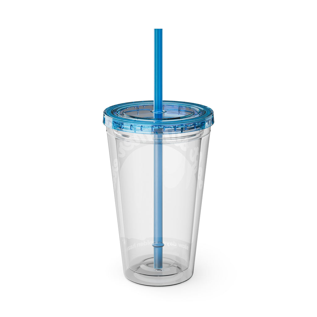 Soft Summer sunset beach drink illustration Tumbler