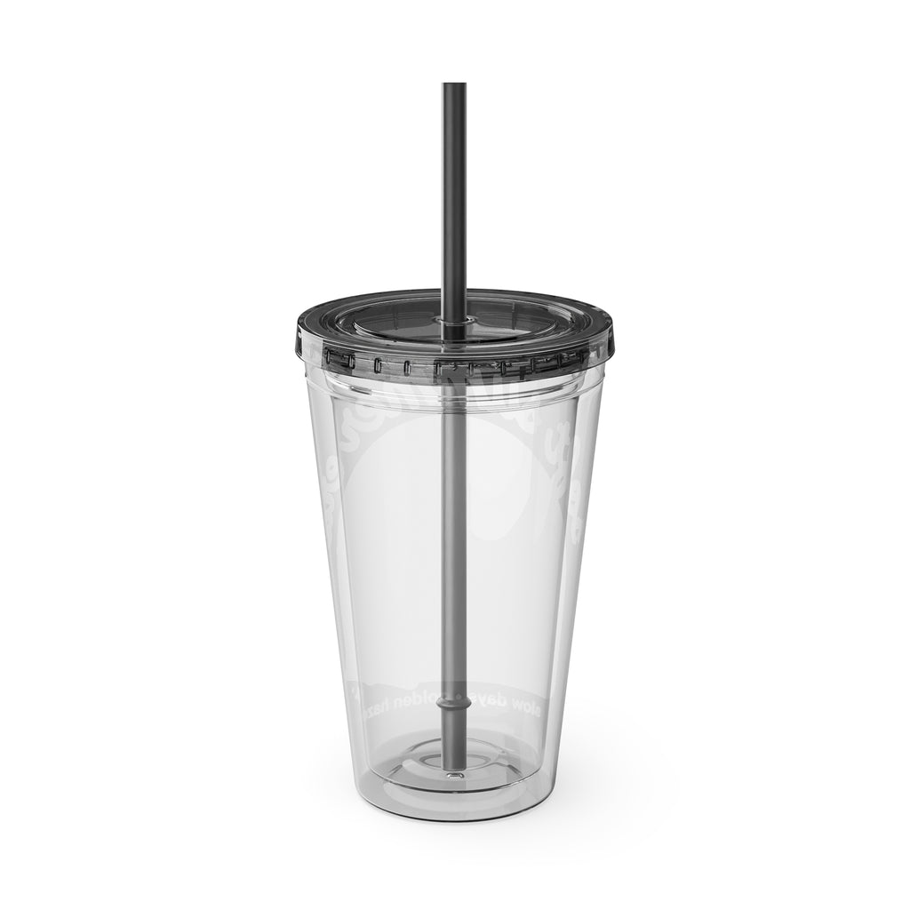 Soft Summer sunset beach drink illustration Tumbler