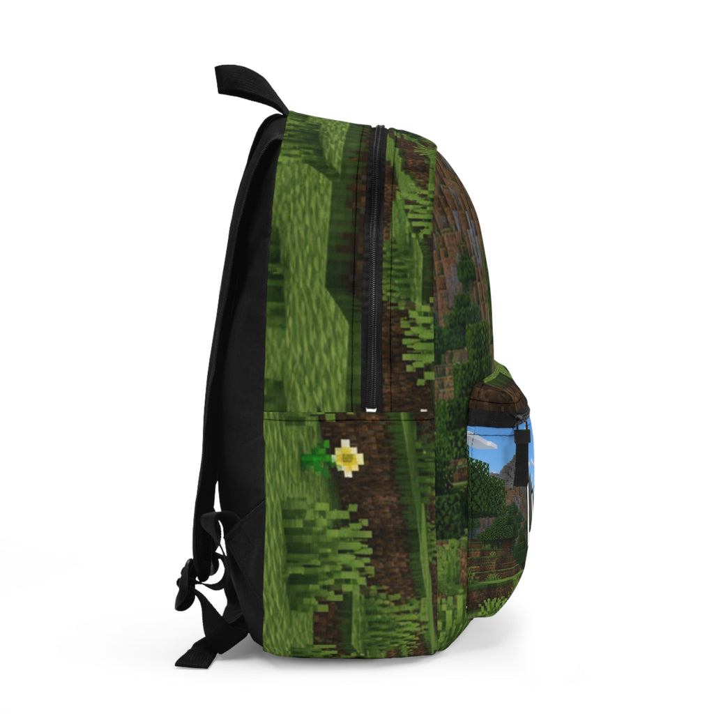 Personalized Pixel Landscape Backpack – Custom Name "Luis"