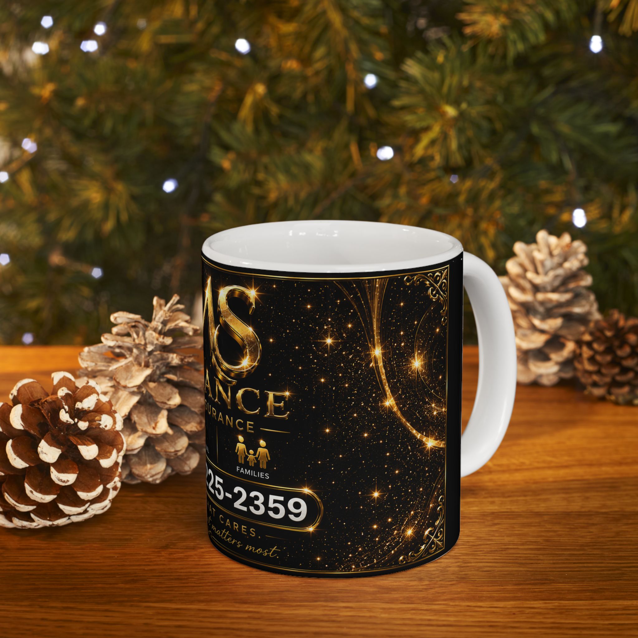 SMS Insurance Ceramic Mug — Branded Health Insurance Coffee Cup (11oz, 15oz)