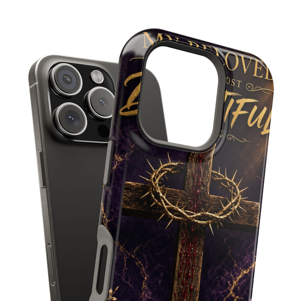 Christian Cross Magnetic Impact-Resistant Phone Case — "Beloved Most Beautiful" Scripture Design