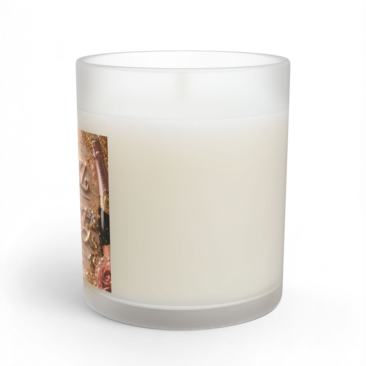 Glass Candle — "Fizz and Glitz" Decorative Scented Candle (11 oz)