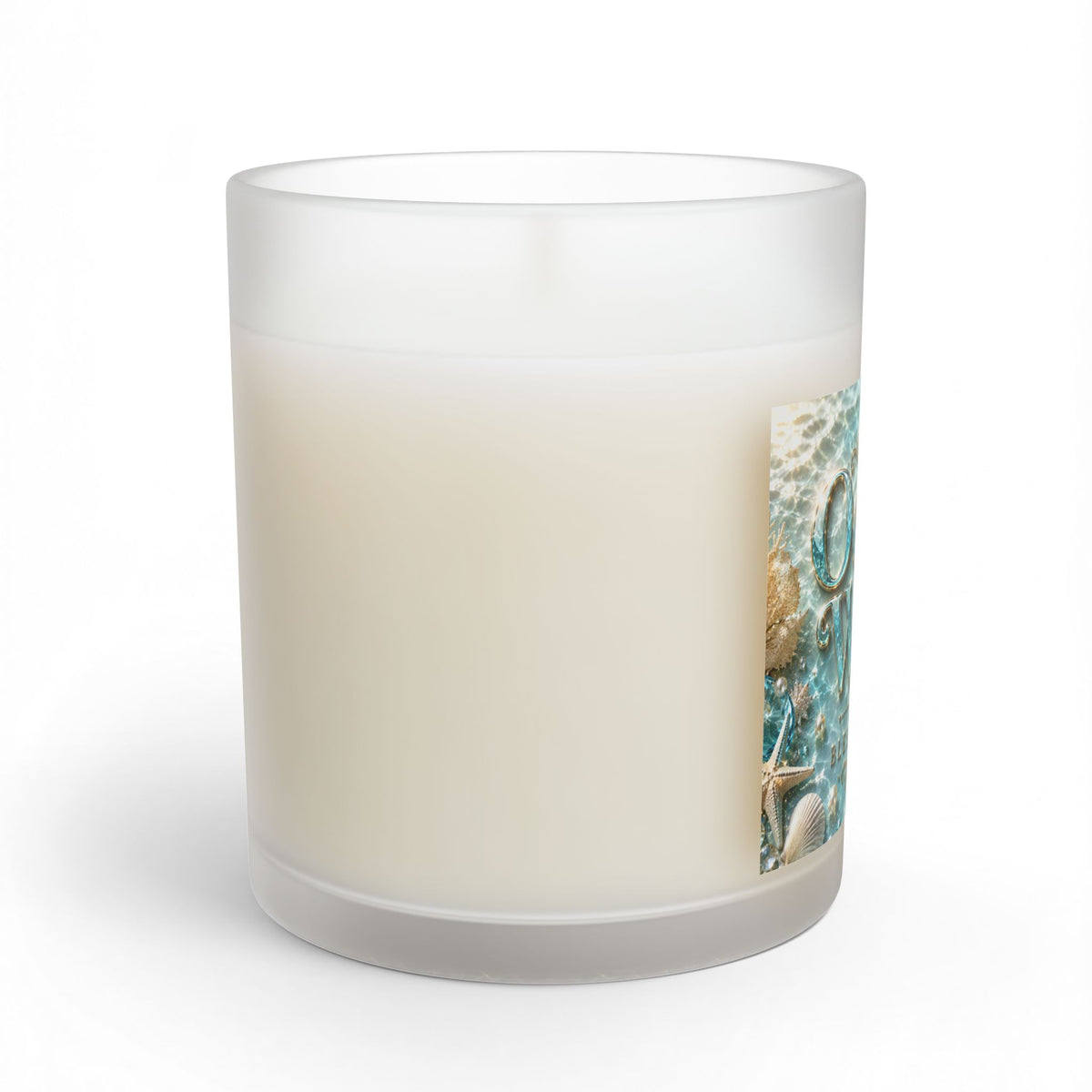 Ocean Water Scented Candle — 11oz Glass Jar (Beach Seashell Coastal Vibe)