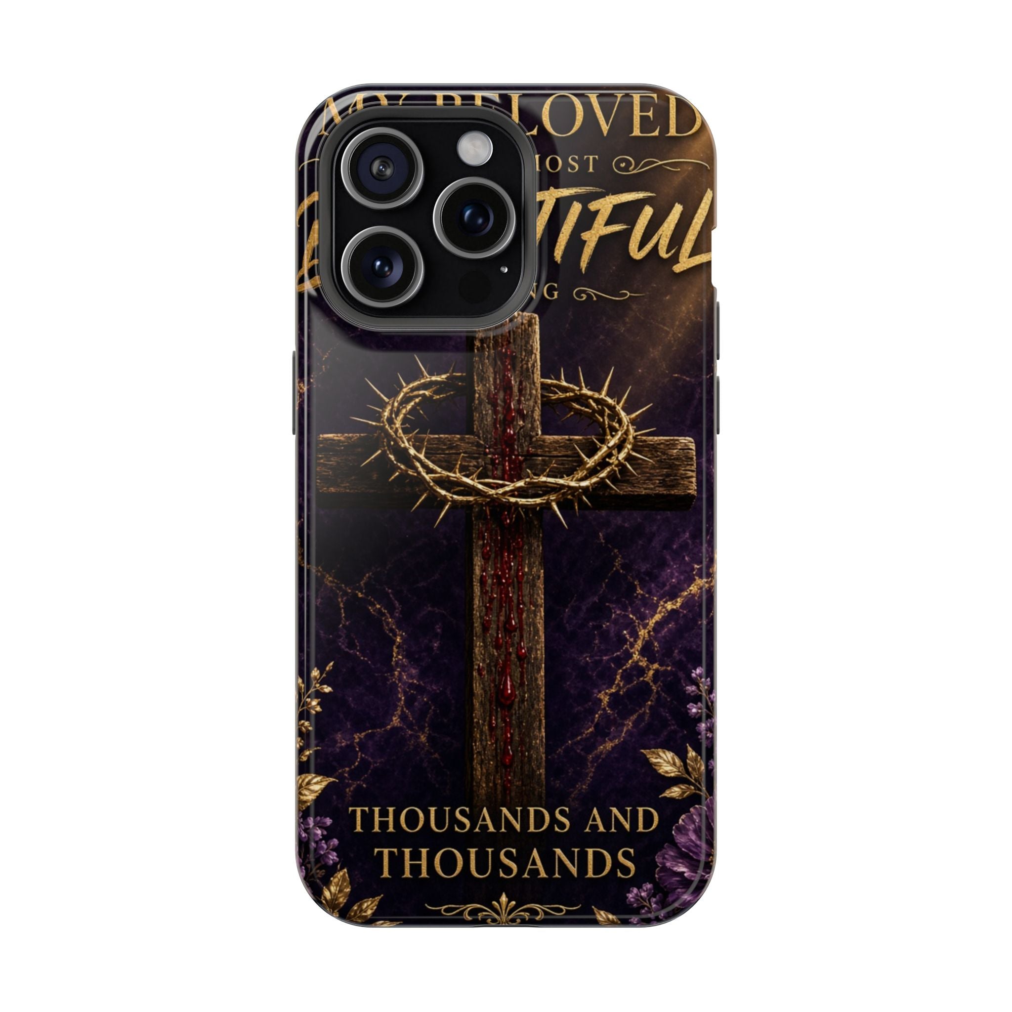 Christian Cross Magnetic Impact-Resistant Phone Case — "Beloved Most Beautiful" Scripture Design