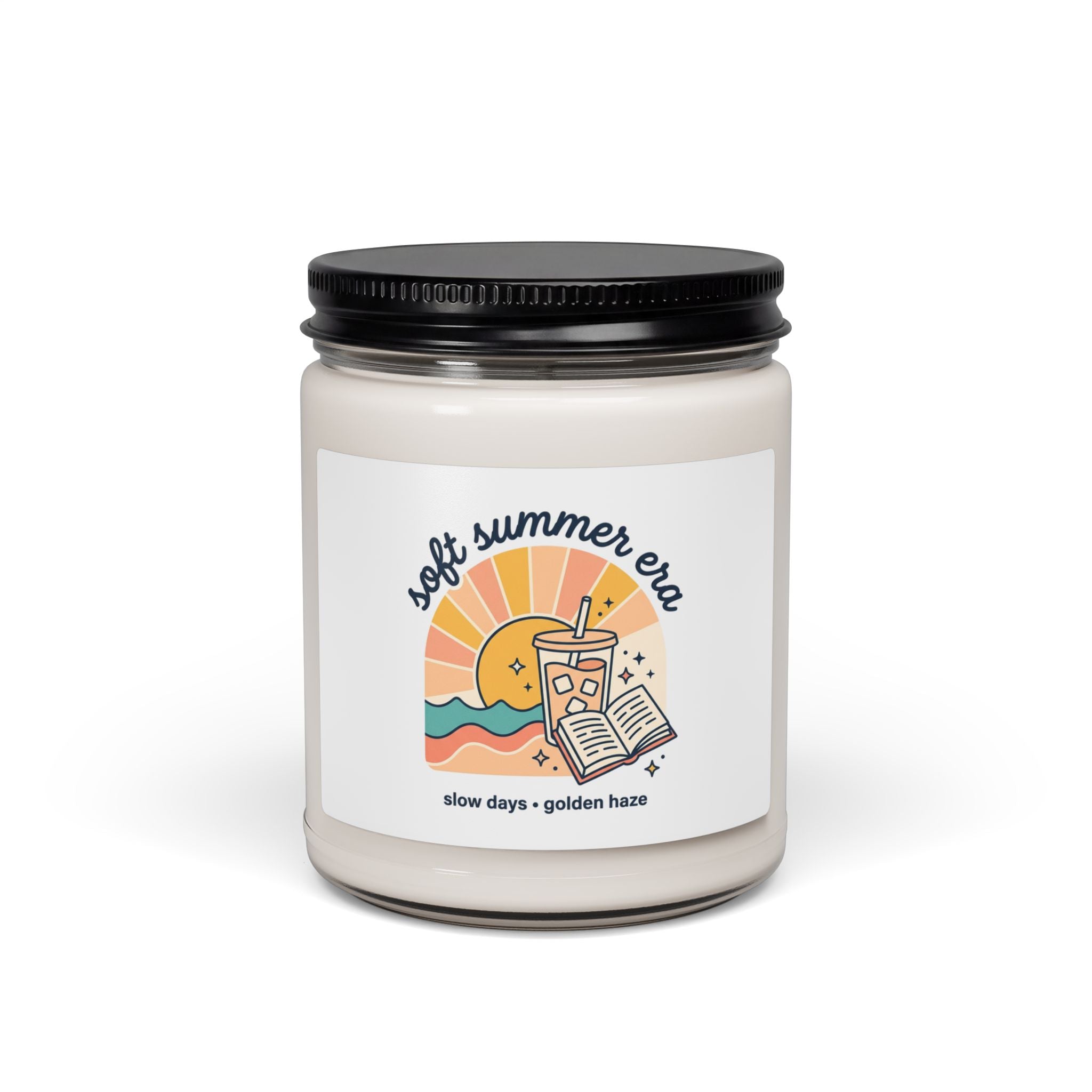 Soft Summer Era Candle | Scented Soy Candle, Coastal Vibes, Pastel Retro Summer Aesthetic