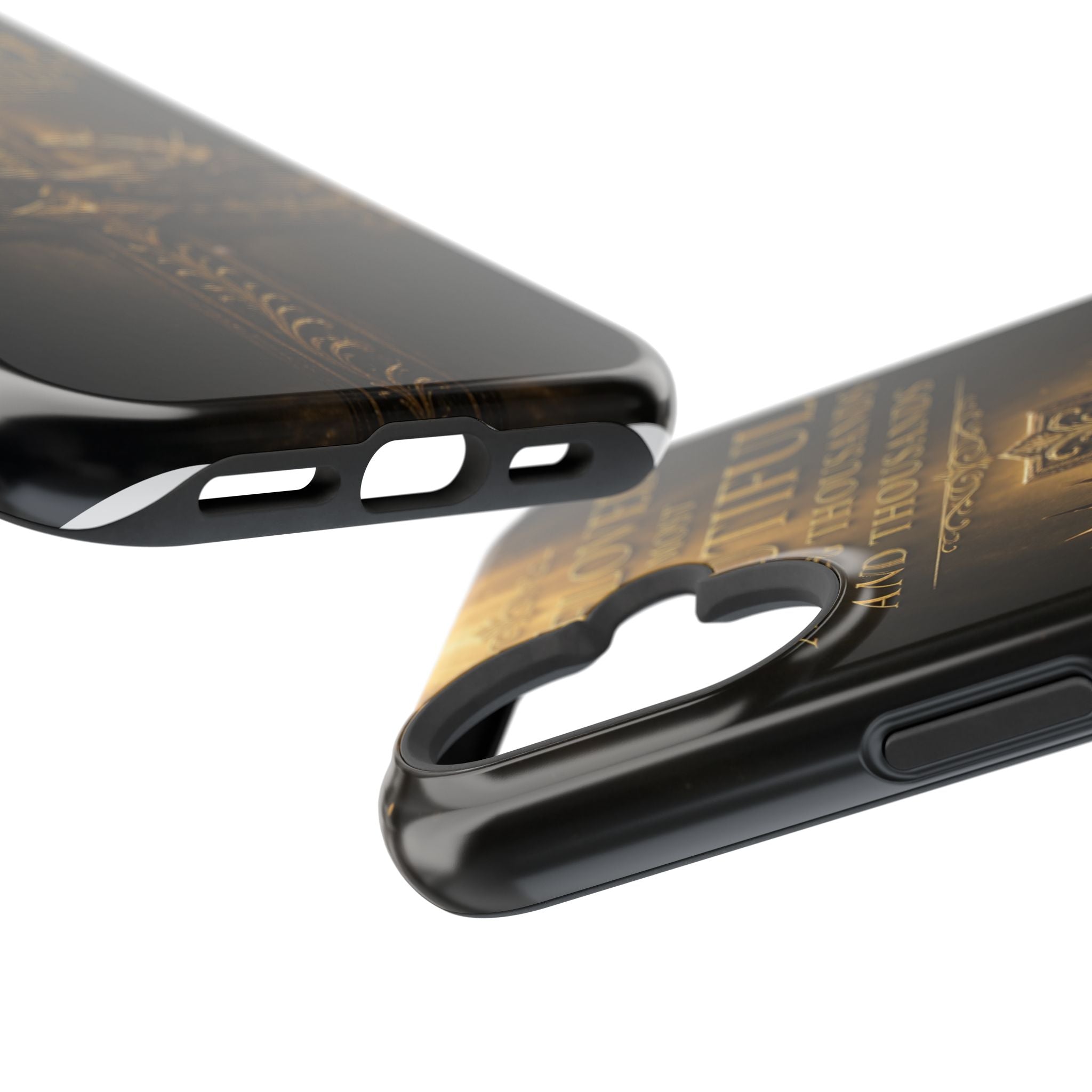 Magnetic Impact-Resistant Phone Case — "Most Beautiful" Cross with Crown of Thorns