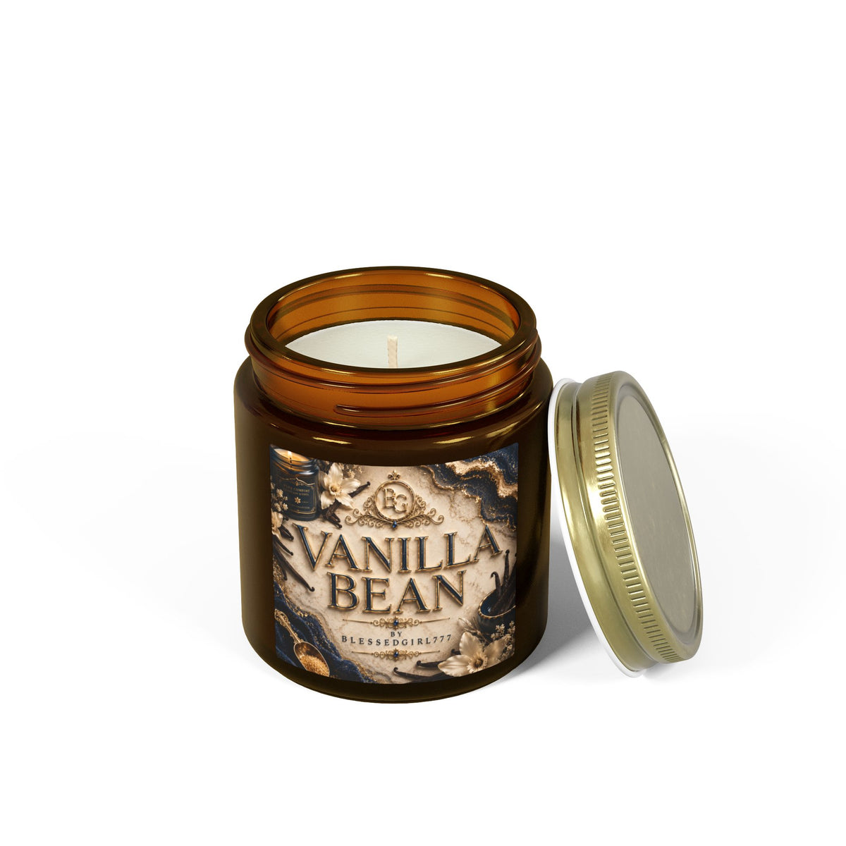 Vanilla Bean Coconut-Apricot Wax Candle (4oz & 9oz)