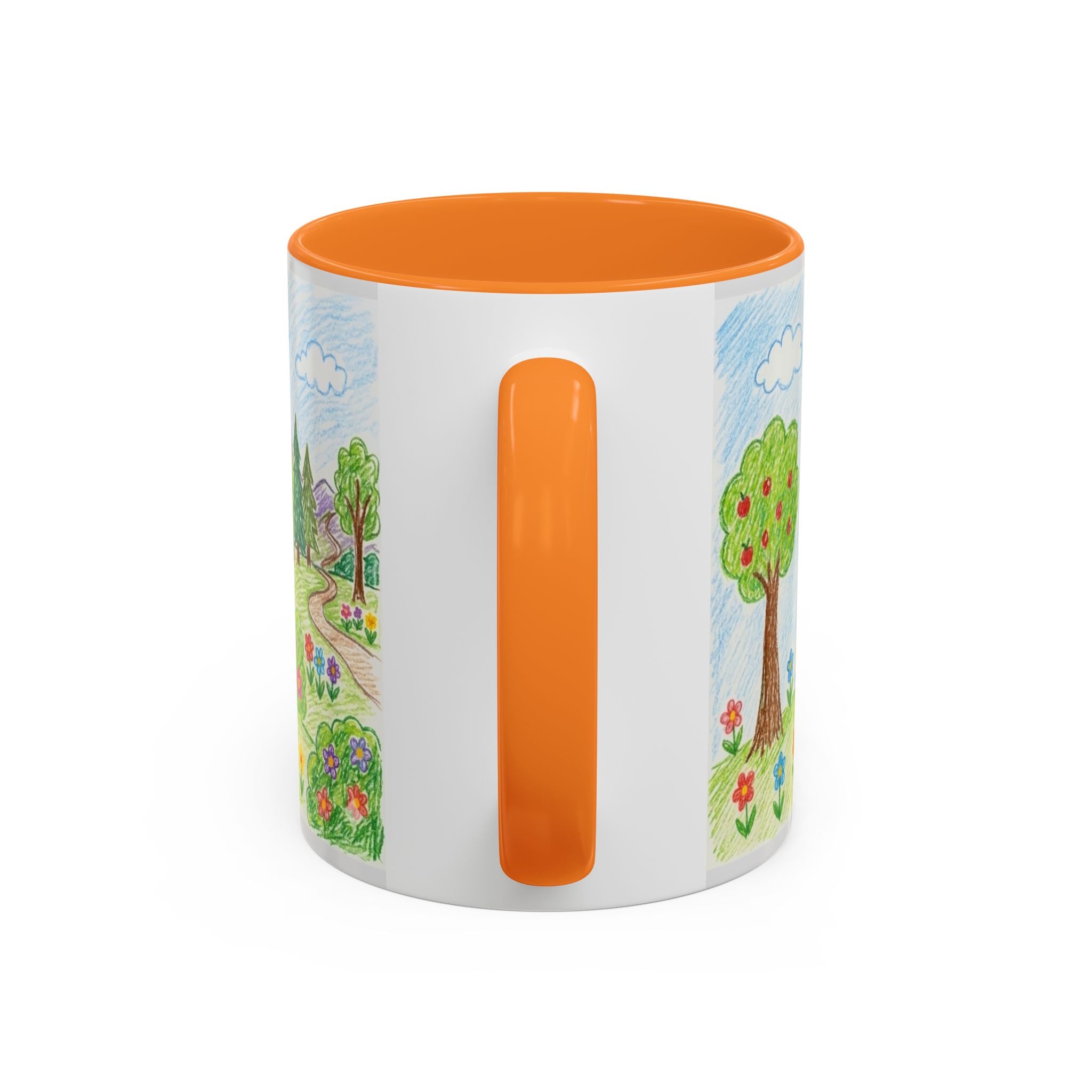 Crayon Family Home Drawing Mug | Colorful Ceramic Coffee Cup