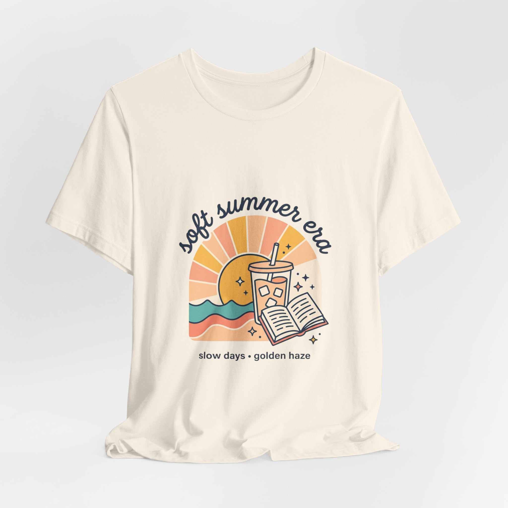 Soft Summer Era Tee | summer aesthetic, coastal vibes, pastel hand-drawn design