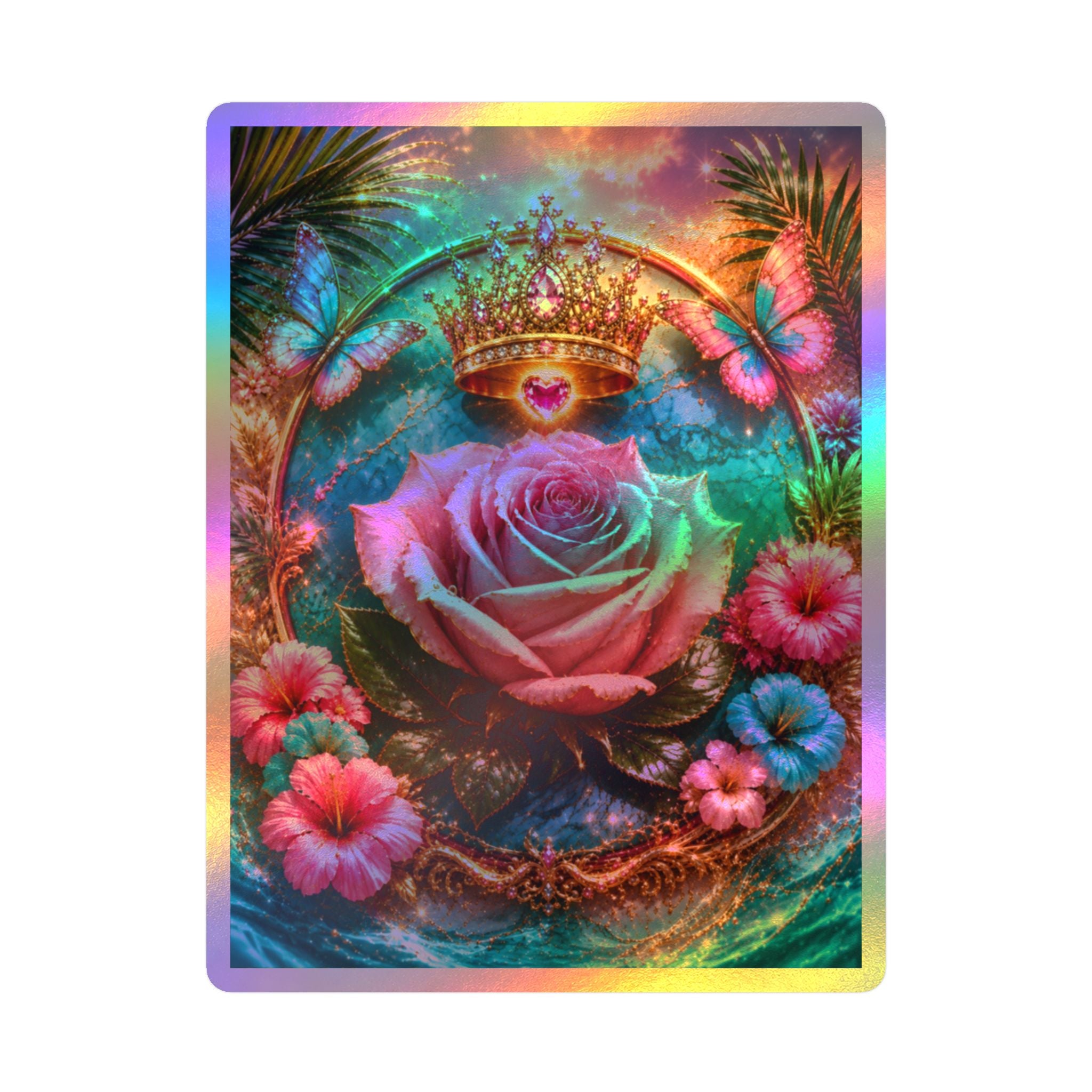 Royal Rose Kiss-Cut Vinyl Sticker