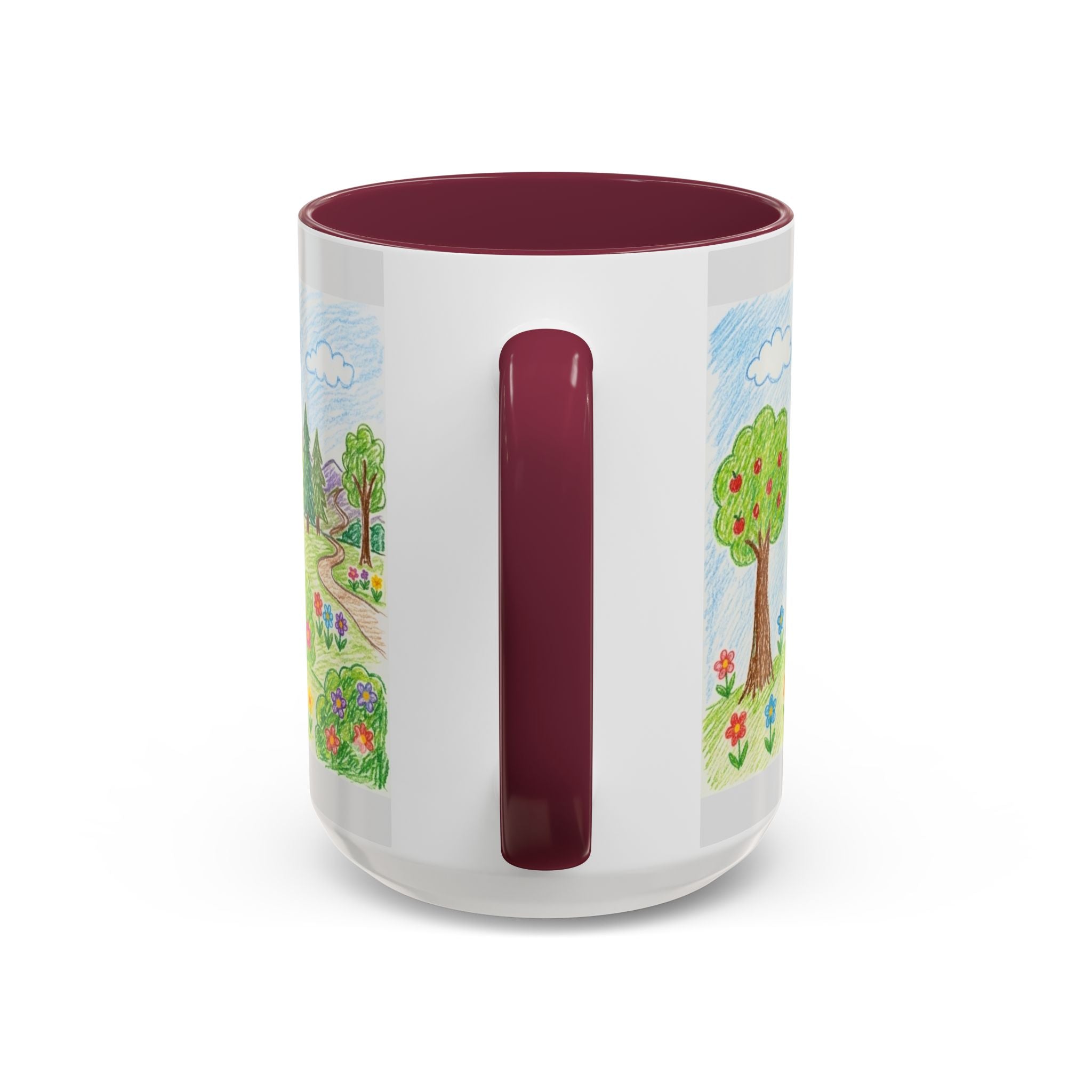 Crayon Family Home Drawing Mug | Colorful Ceramic Coffee Cup