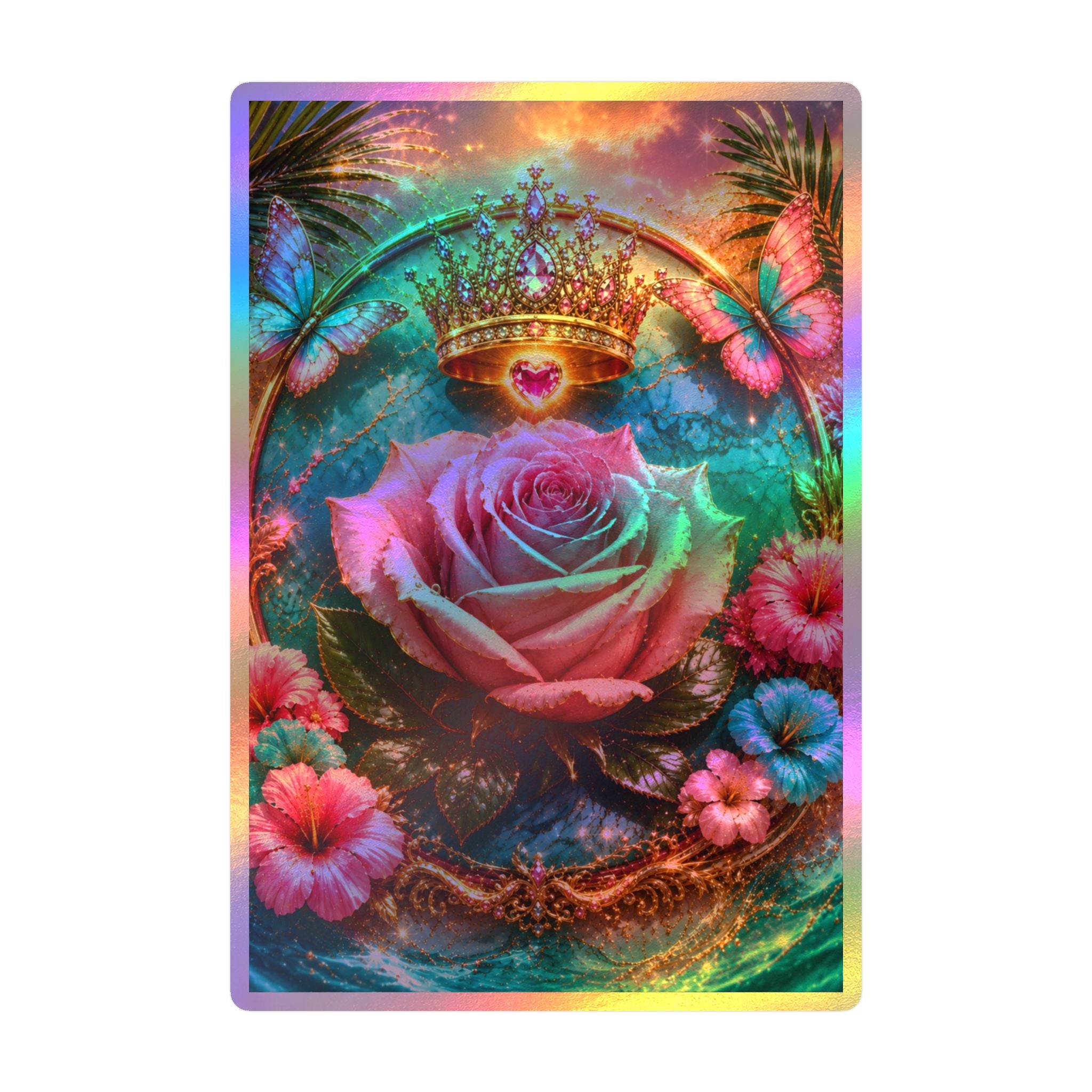 Royal Rose Kiss-Cut Vinyl Sticker