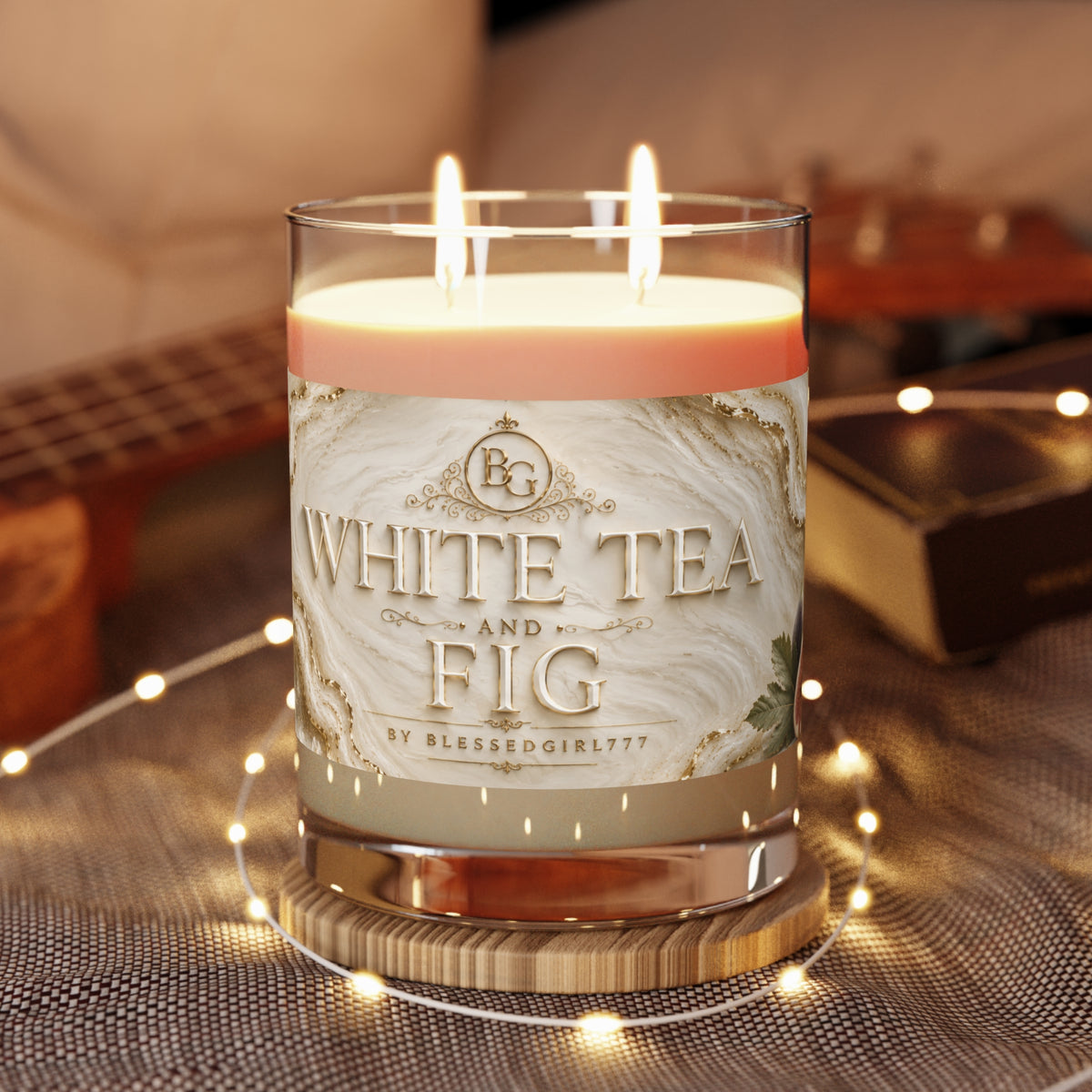 Ocean Mist & Moss 11oz Scented Candle — Coastal Glass Jar