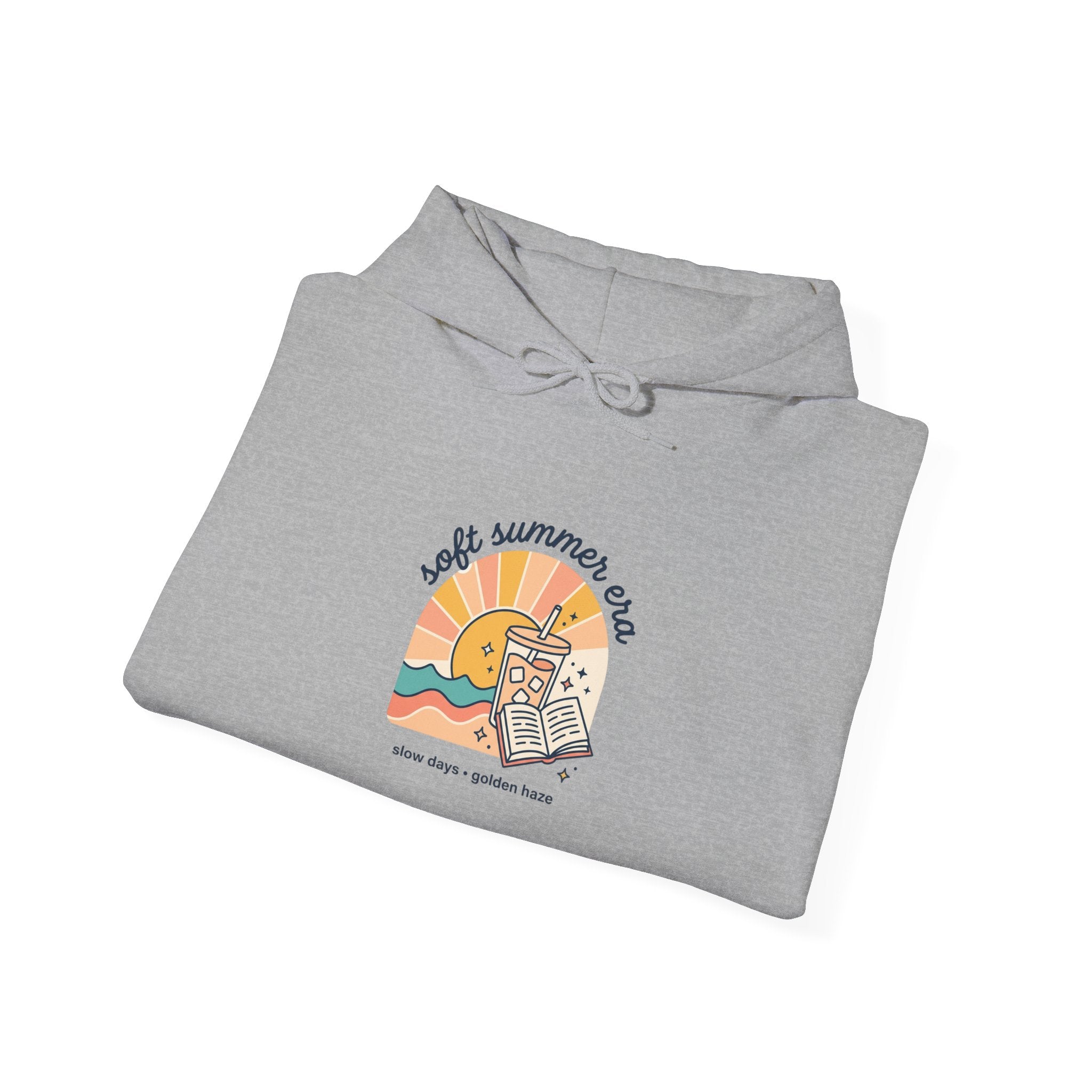 Sunny Retro Beach Scene Hoodie | summer aesthetic, coastal vibes