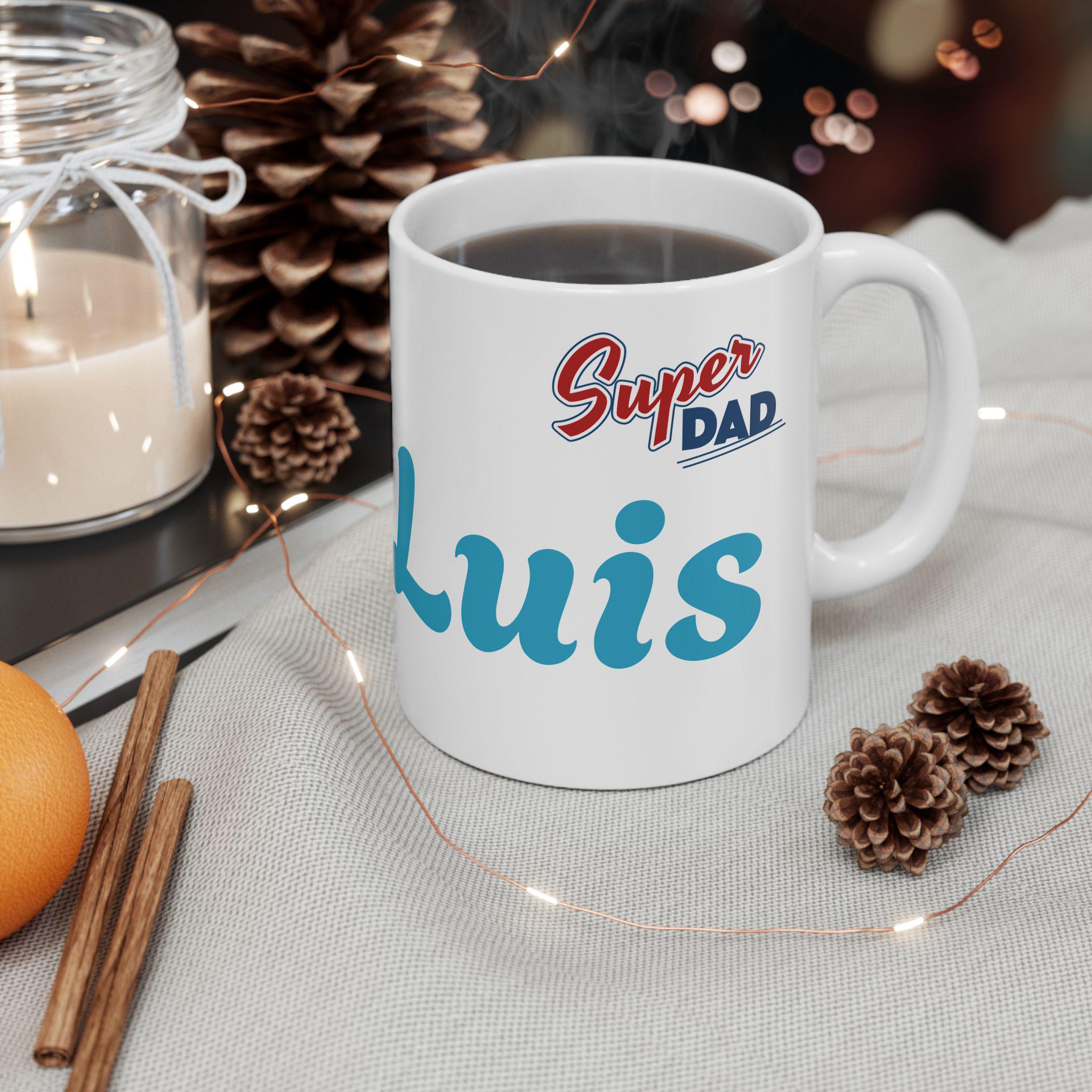 Best Dad Ever Coffee Mug | Personalized Father's Day Gift, Birthday Present for Dad, Classic Ceramic Cup