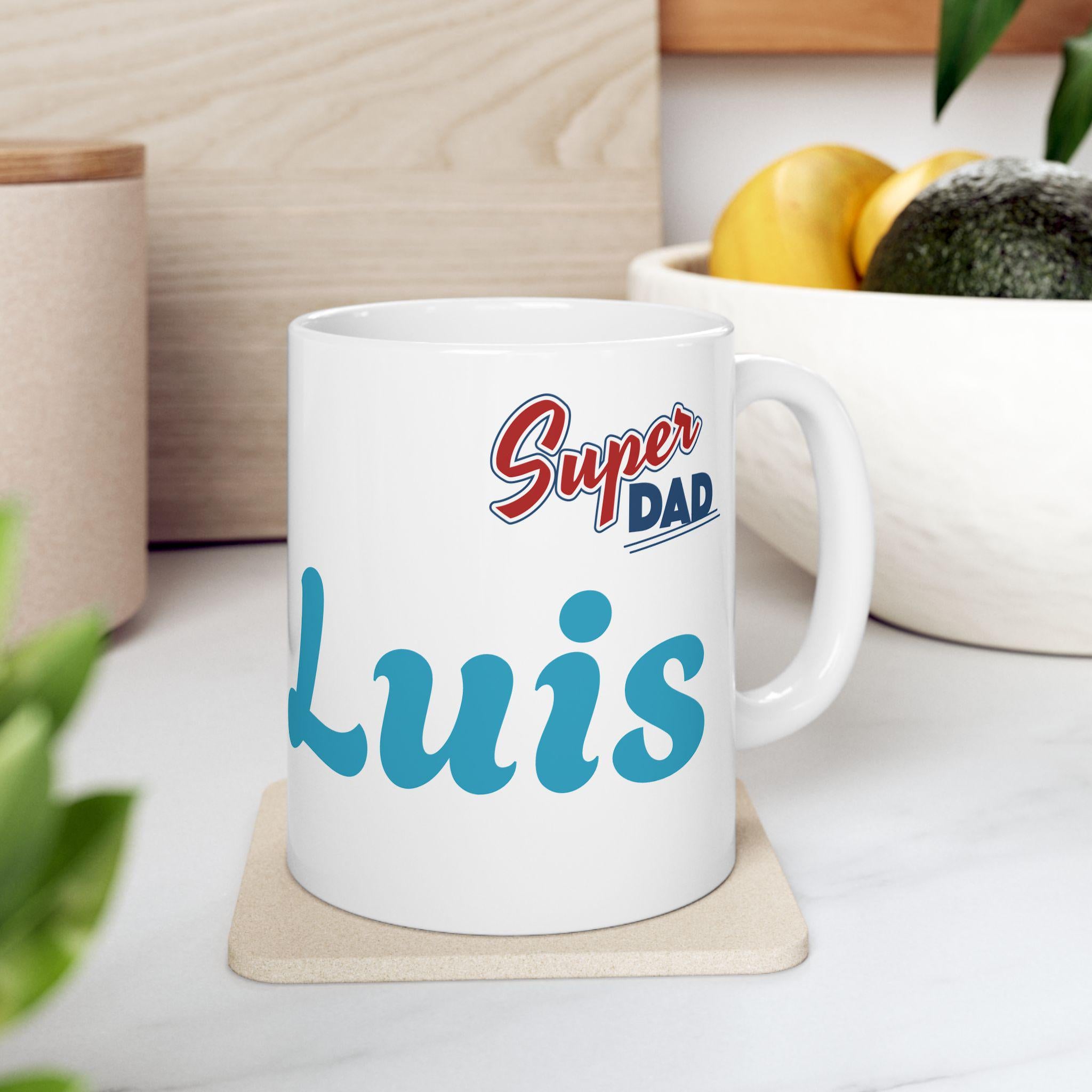 Best Dad Ever Coffee Mug | Personalized Father's Day Gift, Birthday Present for Dad, Classic Ceramic Cup