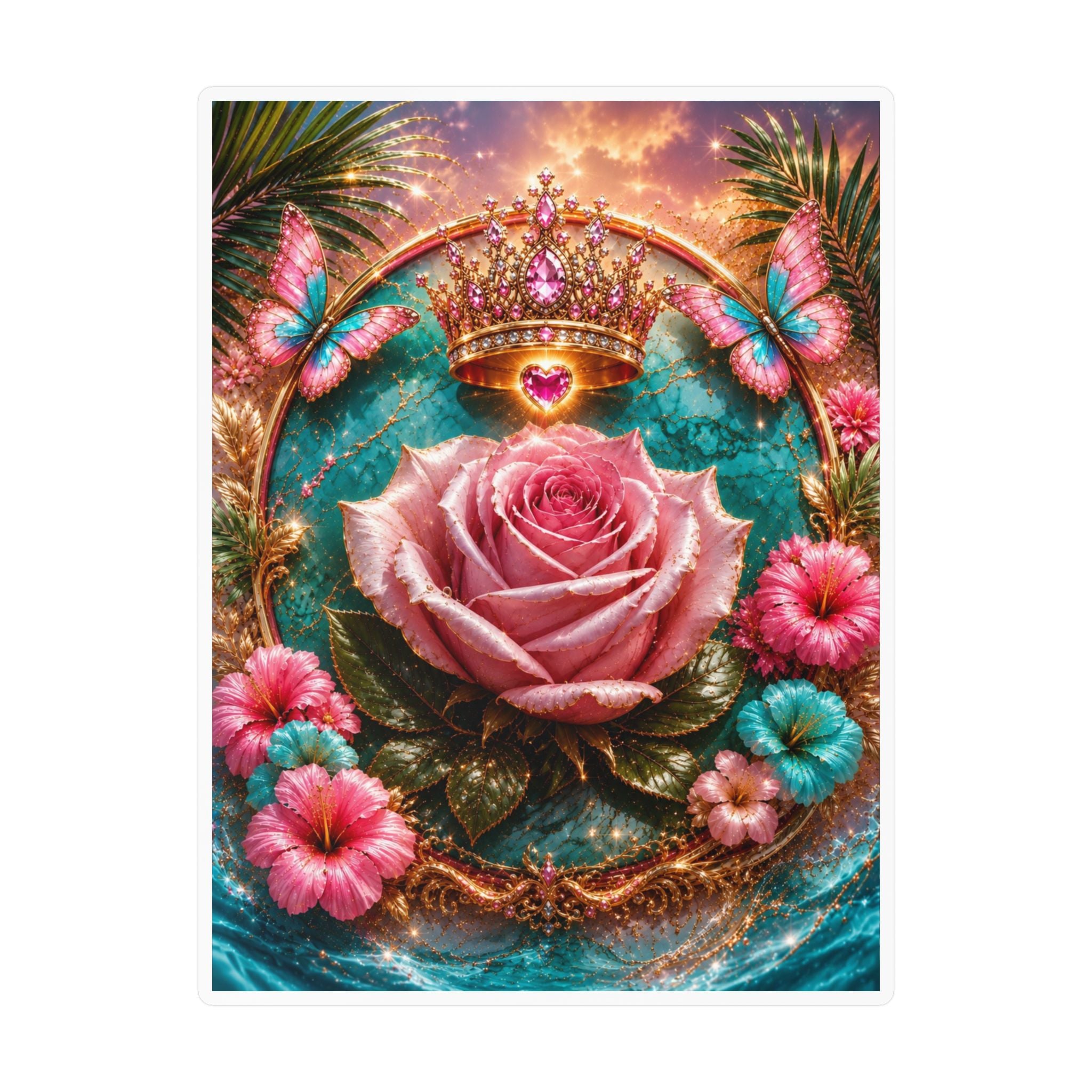 Royal Rose Kiss-Cut Vinyl Sticker