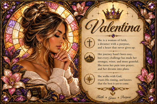 Customizable Stained Glass Portrait Template – BLESSEDGIRL777 Edition
